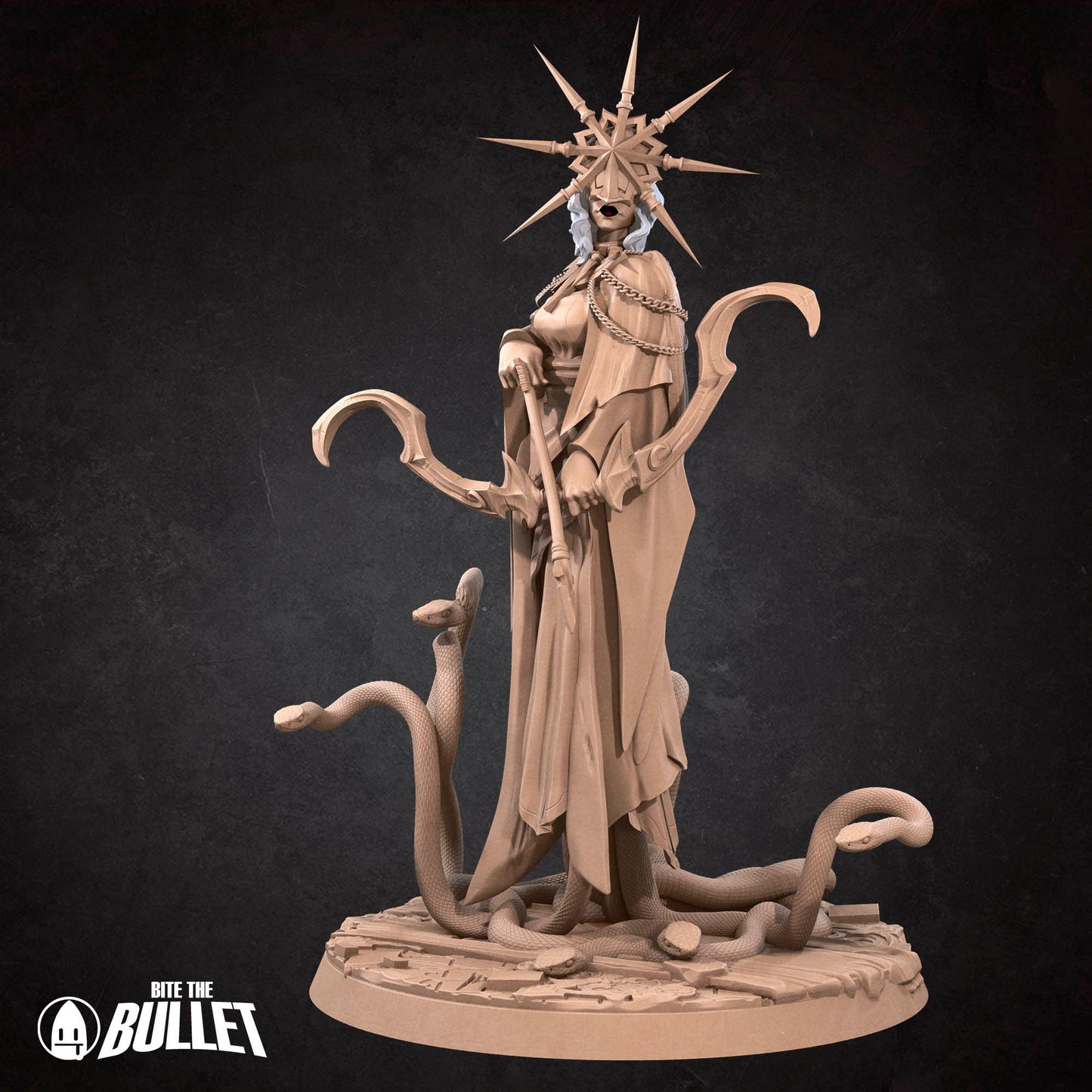 Gwen The Dark Sun | NSFW Option | Bite The Bullet | 35mm Scale | Resin Printed Tabletop RPG Miniature Figures | DND | 5E