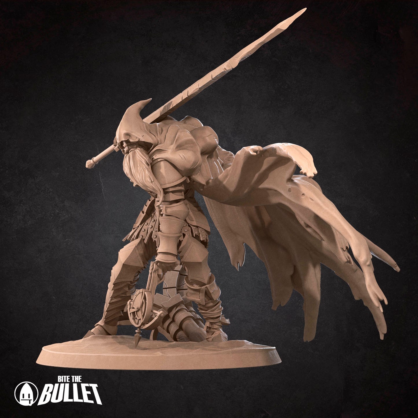 Gabriel The Slave Knight | Bite The Bullet | 35mm Scale | Resin Printed Tabletop RPG Miniature Figures | DND | 5E
