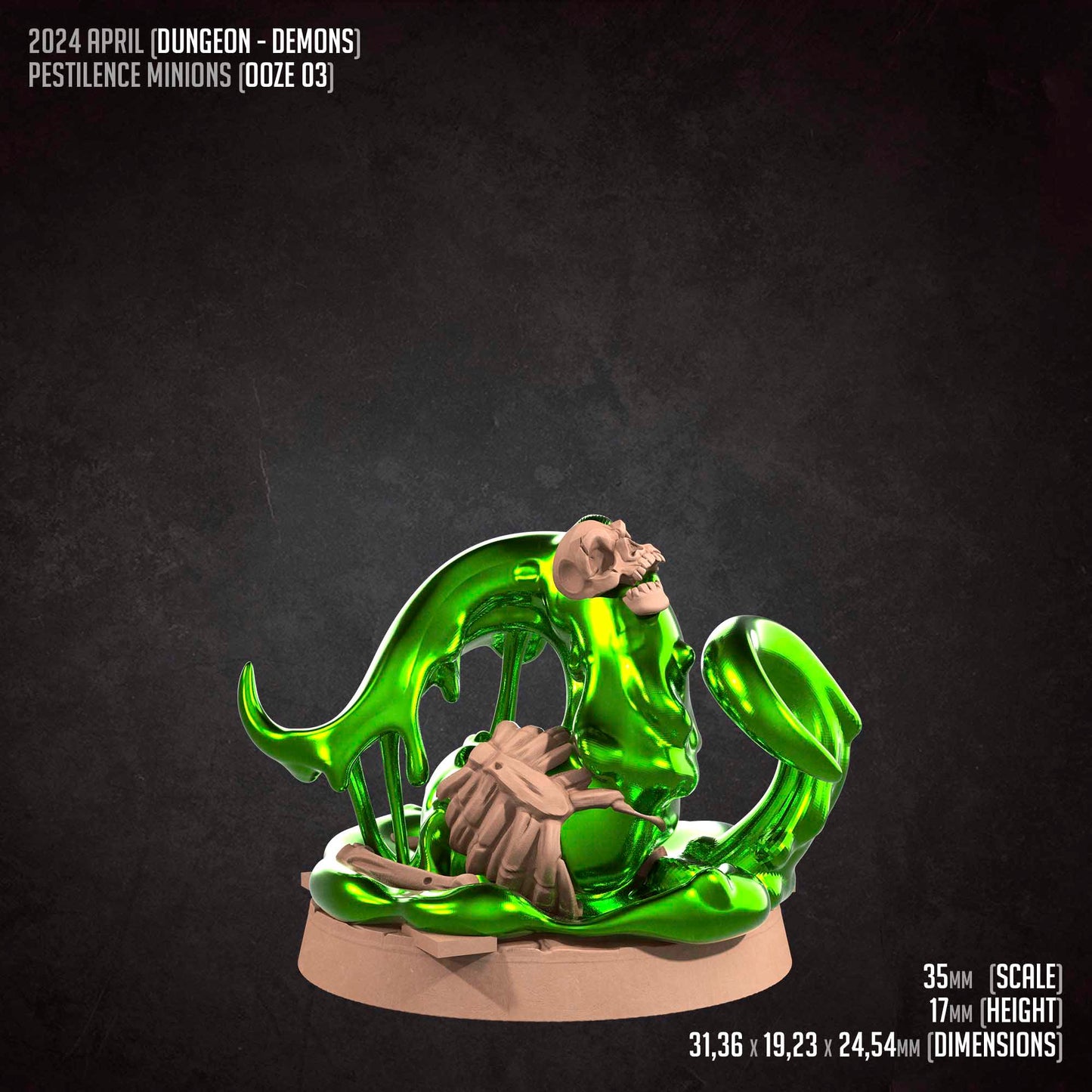 Ooze Minions Set | Bite The Bullet | 35mm Scale | Resin Printed Tabletop RPG Miniature Figures | DND | 5E