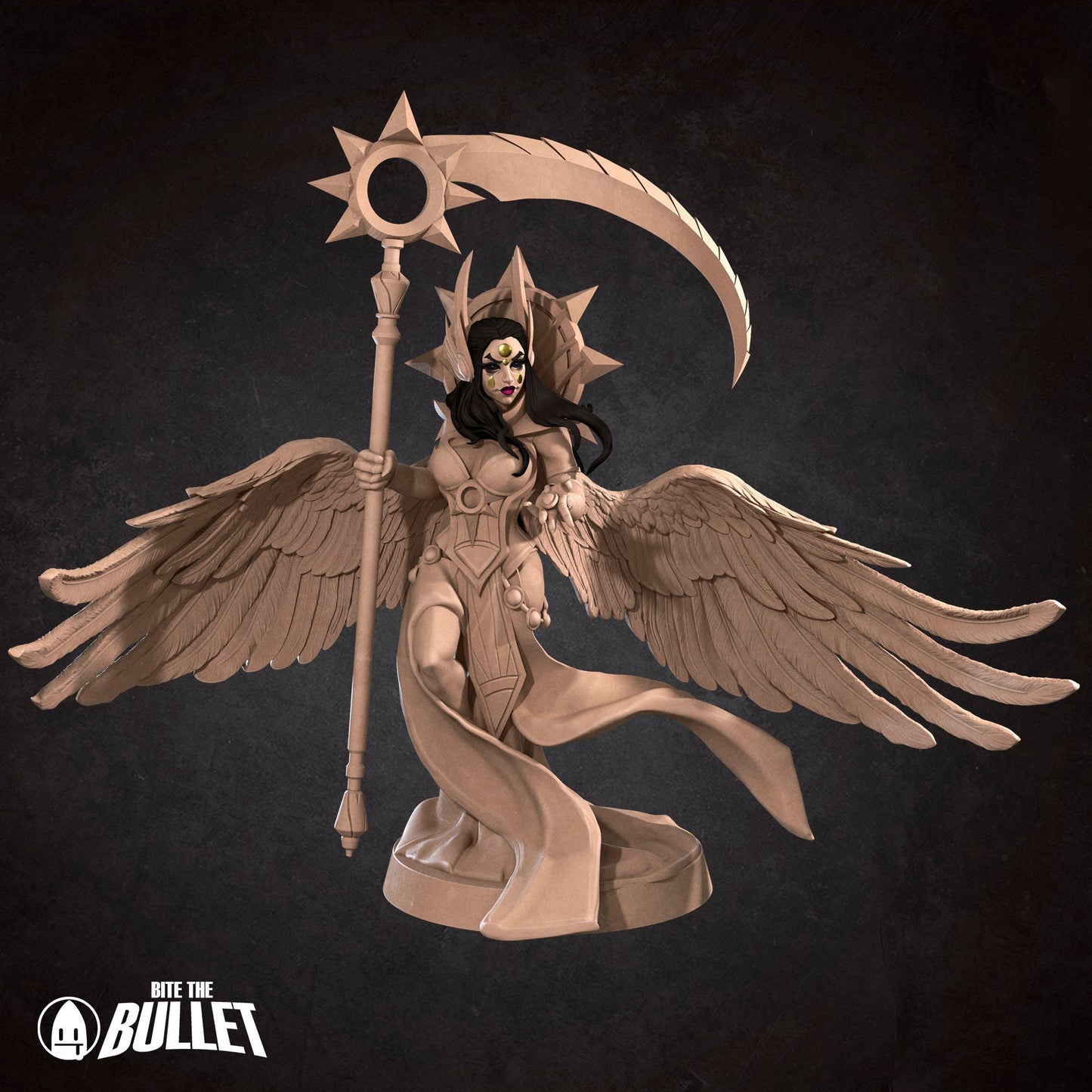 Death Angel Boss | NSFW Option | Bite The Bullet | 35mm Scale | Resin Printed Tabletop RPG Miniature Figures | DND | 5E