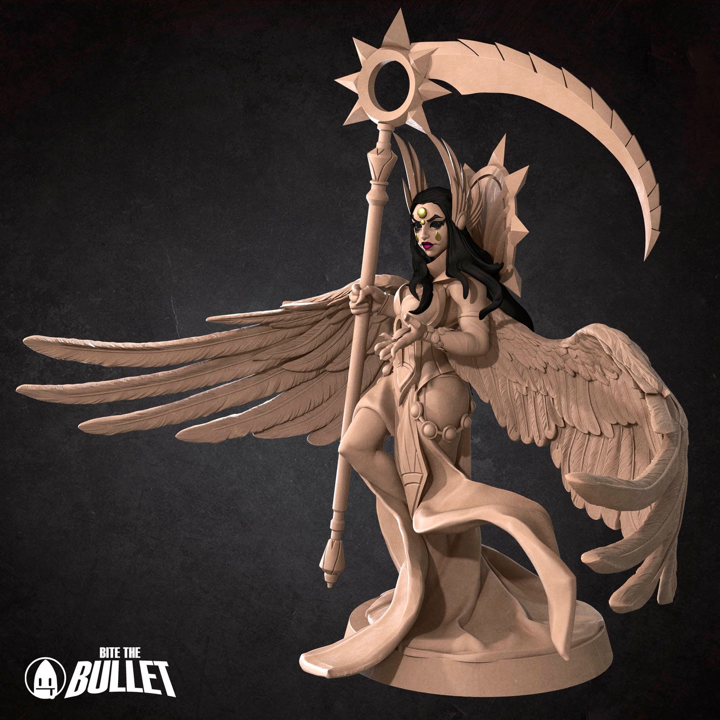 Death Angel Boss | NSFW Option | Bite The Bullet | 35mm Scale | Resin Printed Tabletop RPG Miniature Figures | DND | 5E