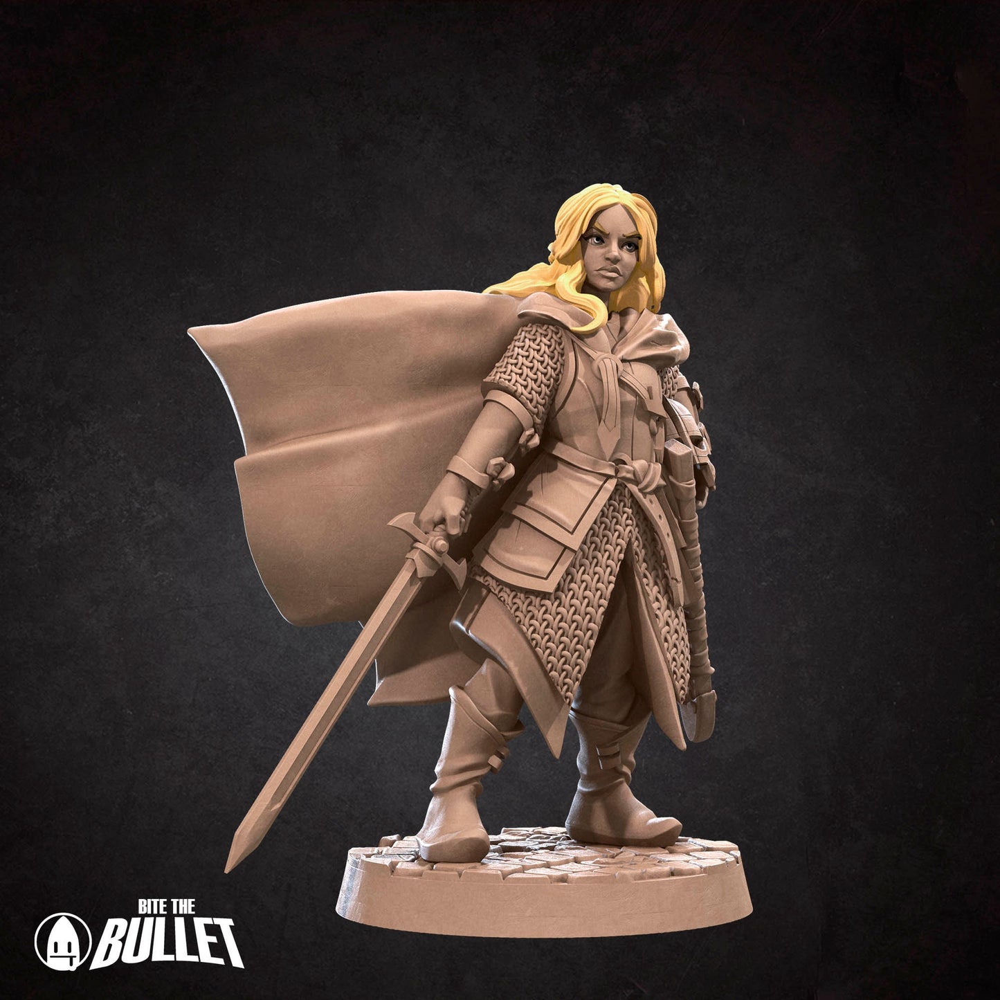 Shieldmaiden | NSFW Option | Bite The Bullet | 35mm Scale | Resin Printed Tabletop RPG Miniature Figures | DND | 5E