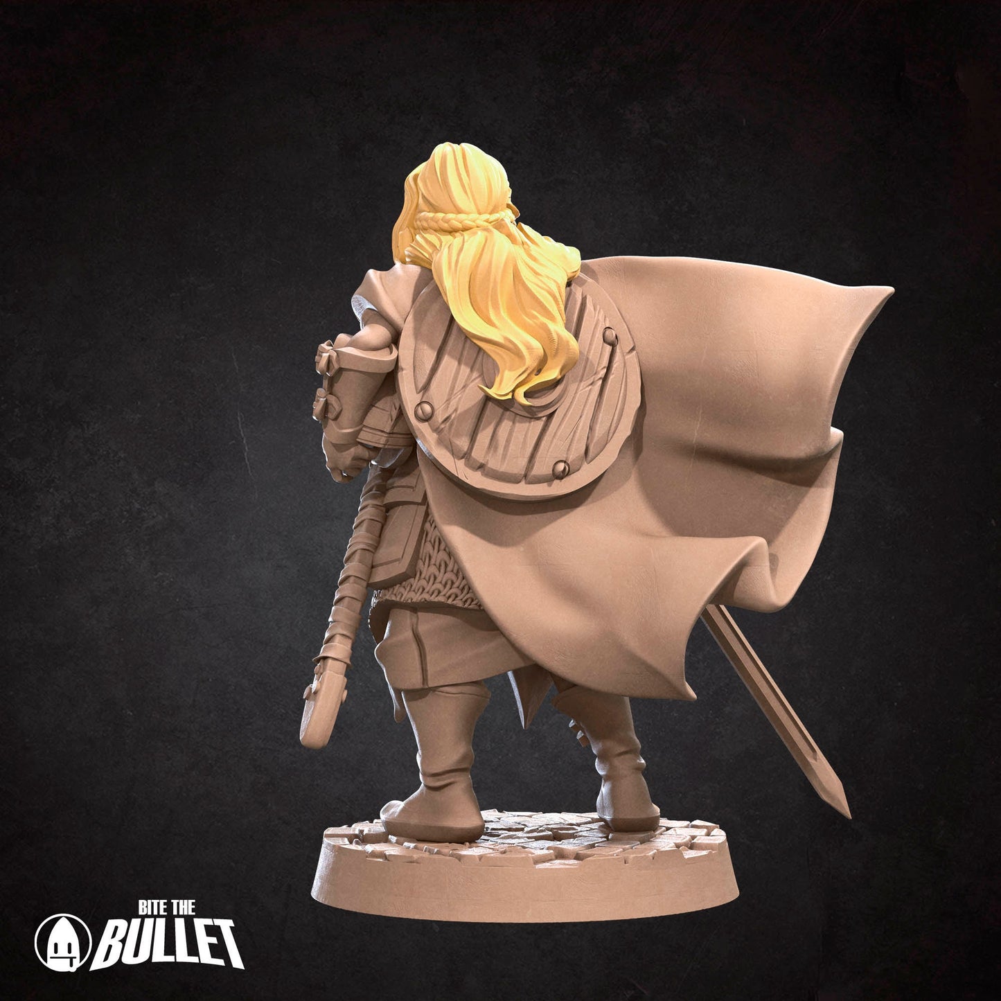 Shieldmaiden | NSFW Option | Bite The Bullet | 35mm Scale | Resin Printed Tabletop RPG Miniature Figures | DND | 5E