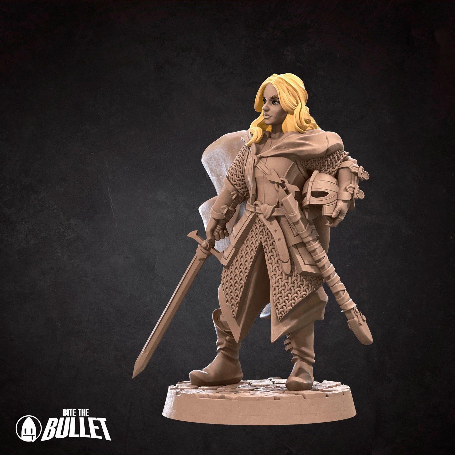 Shieldmaiden | NSFW Option | Bite The Bullet | 35mm Scale | Resin Printed Tabletop RPG Miniature Figures | DND | 5E