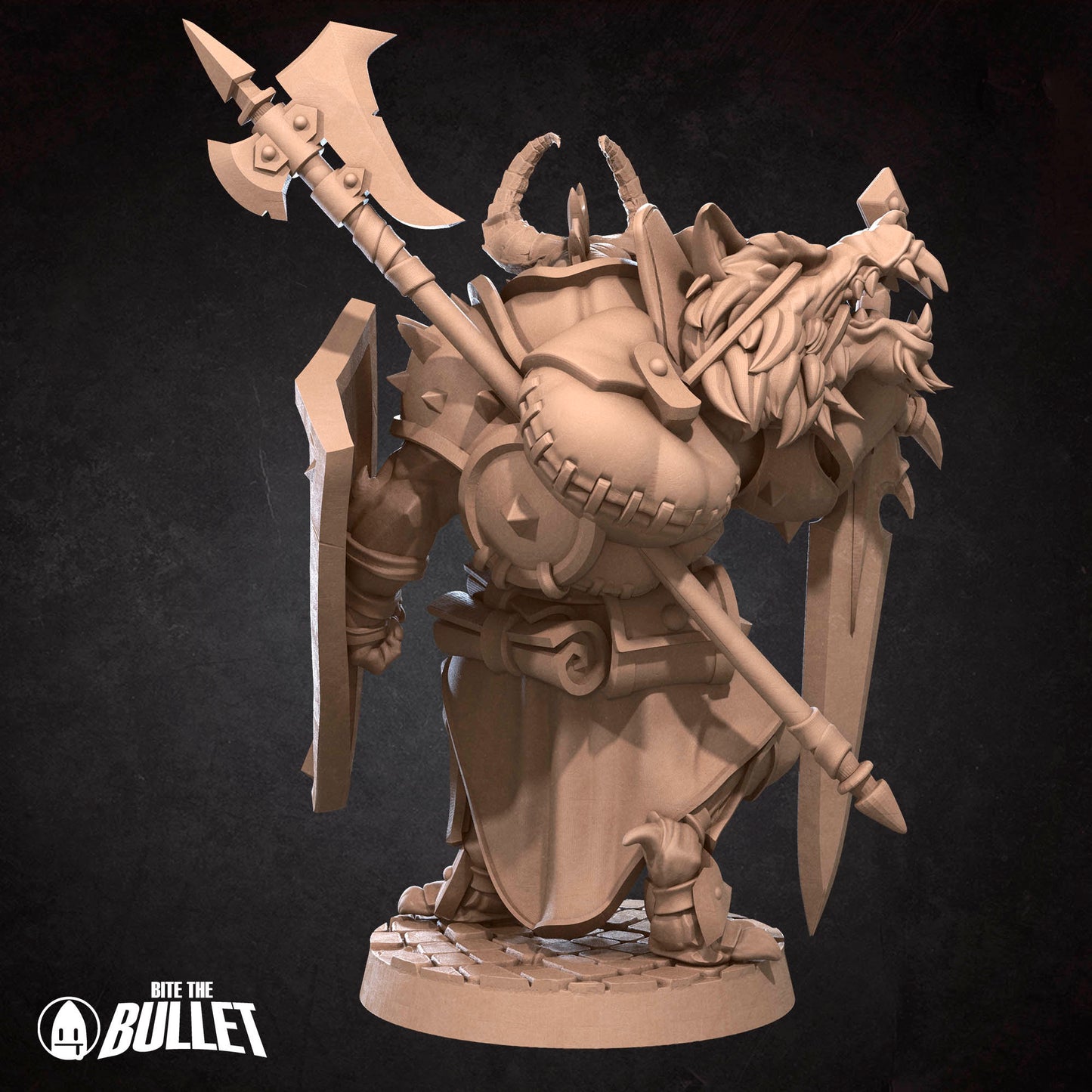 Dragonborn Fighter | Bite The Bullet | 35mm Scale | Resin Printed Tabletop RPG Miniature Figures | DND | 5E