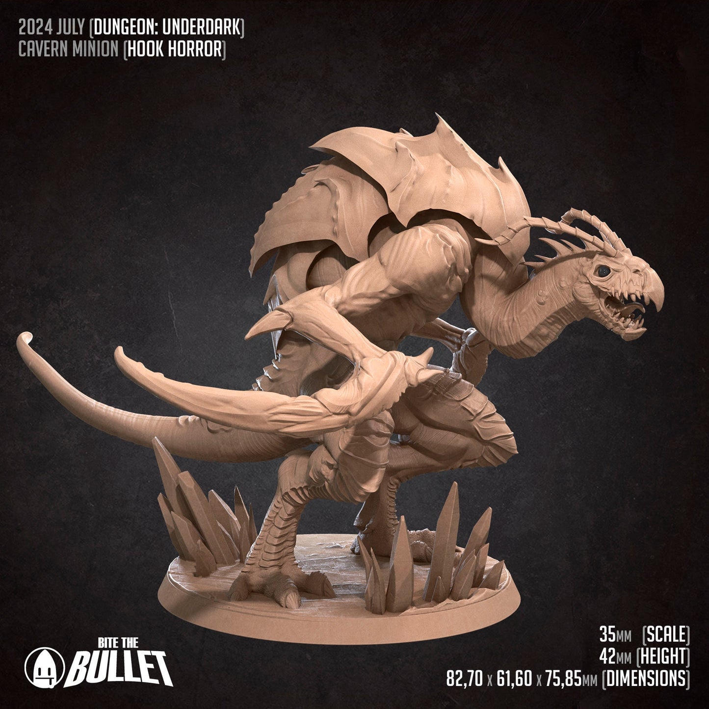 Cavern Minion | Bite The Bullet | 35mm Scale | Resin Printed Tabletop RPG Miniature Figures | DND | 5E