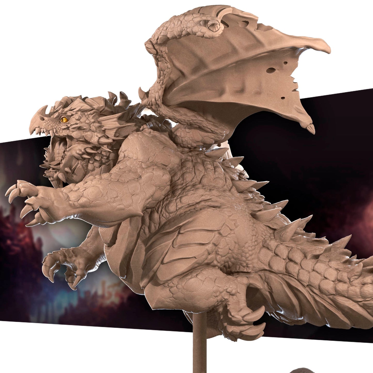 Forge The Chonky Dragon | Bite The Bullet | 35mm Scale | Resin Printed Tabletop RPG Miniature Figures | DND | 5E