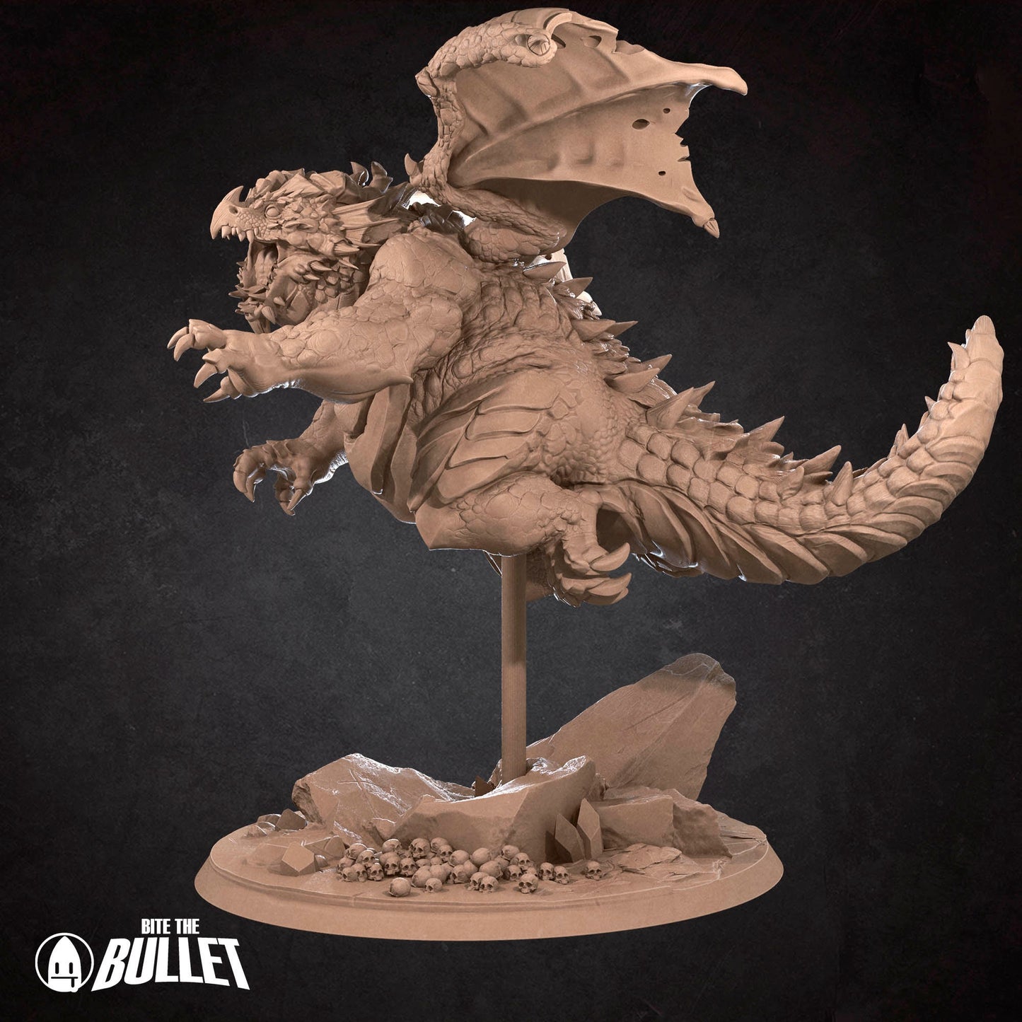 Forge The Chonky Dragon | Bite The Bullet | 35mm Scale | Resin Printed Tabletop RPG Miniature Figures | DND | 5E