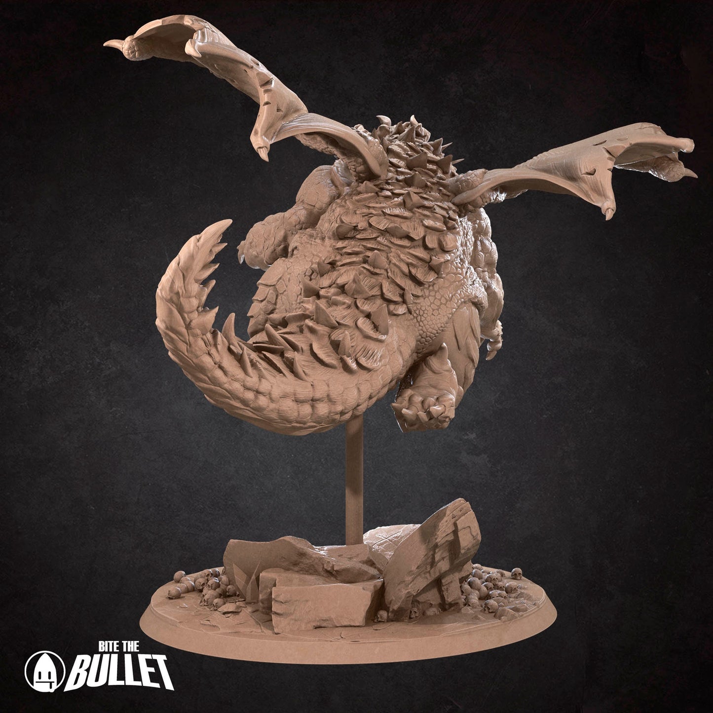 Forge The Chonky Dragon | Bite The Bullet | 35mm Scale | Resin Printed Tabletop RPG Miniature Figures | DND | 5E