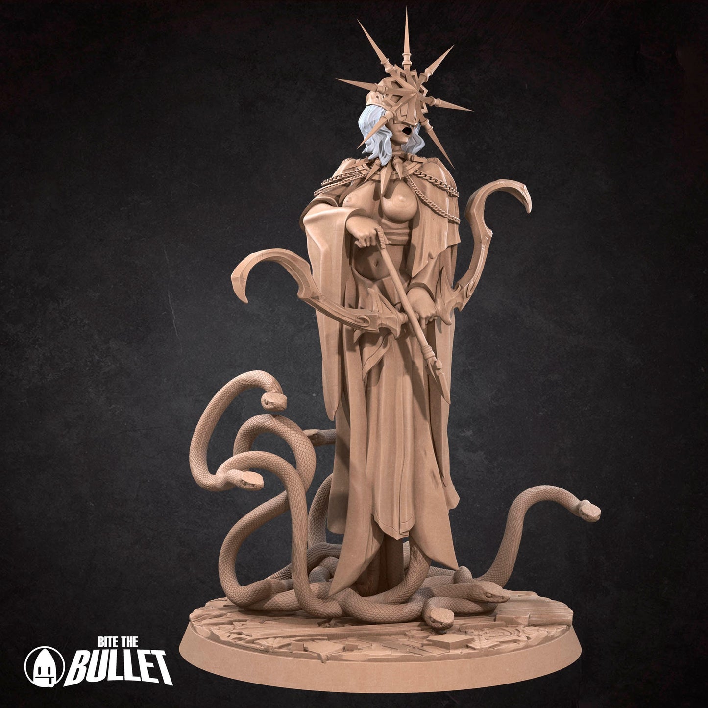 Gwen The Dark Sun | NSFW Option | Bite The Bullet | 35mm Scale | Resin Printed Tabletop RPG Miniature Figures | DND | 5E