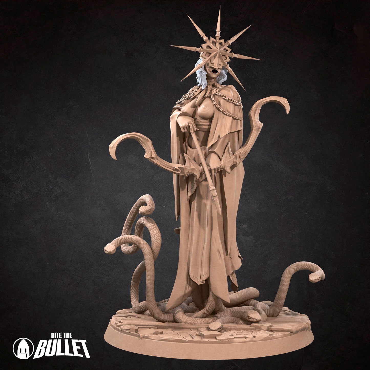 Gwen The Dark Sun | NSFW Option | Bite The Bullet | 35mm Scale | Resin Printed Tabletop RPG Miniature Figures | DND | 5E