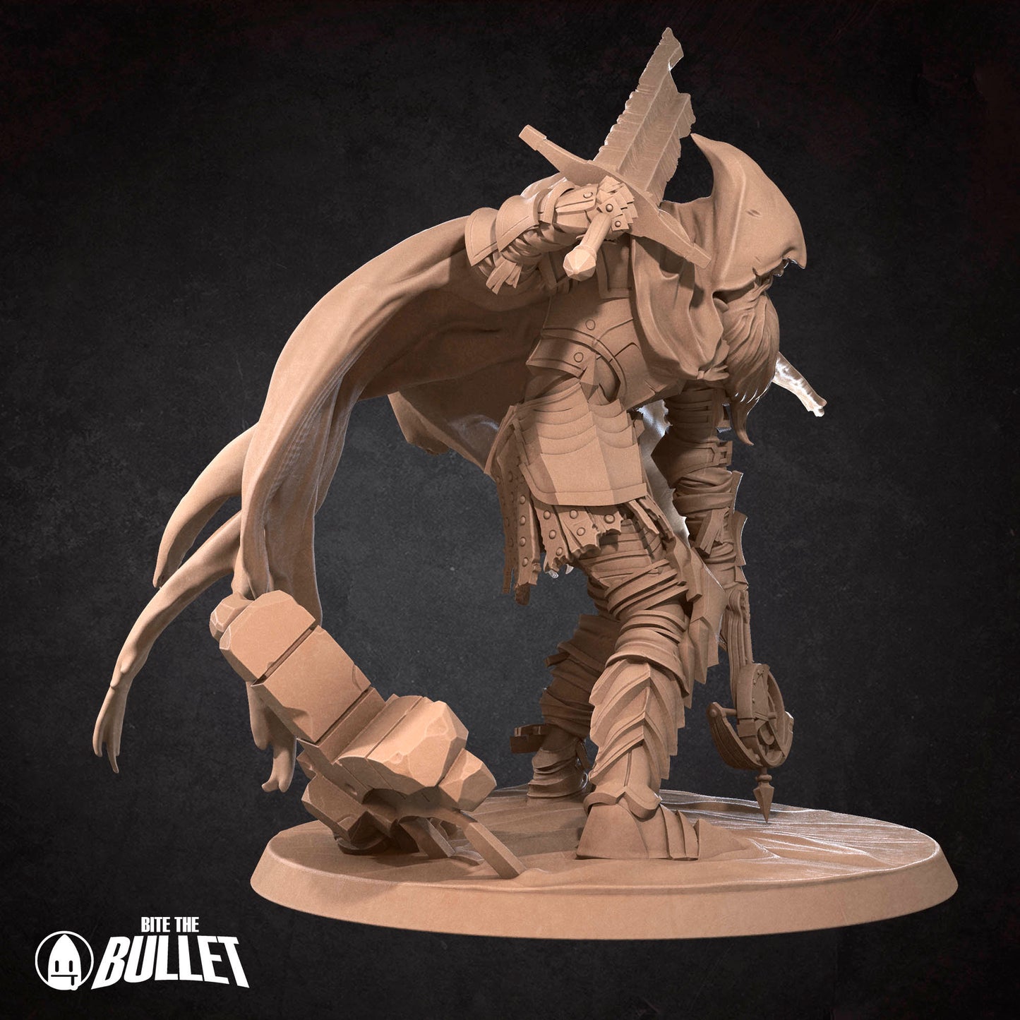 Gabriel The Slave Knight | Bite The Bullet | 35mm Scale | Resin Printed Tabletop RPG Miniature Figures | DND | 5E