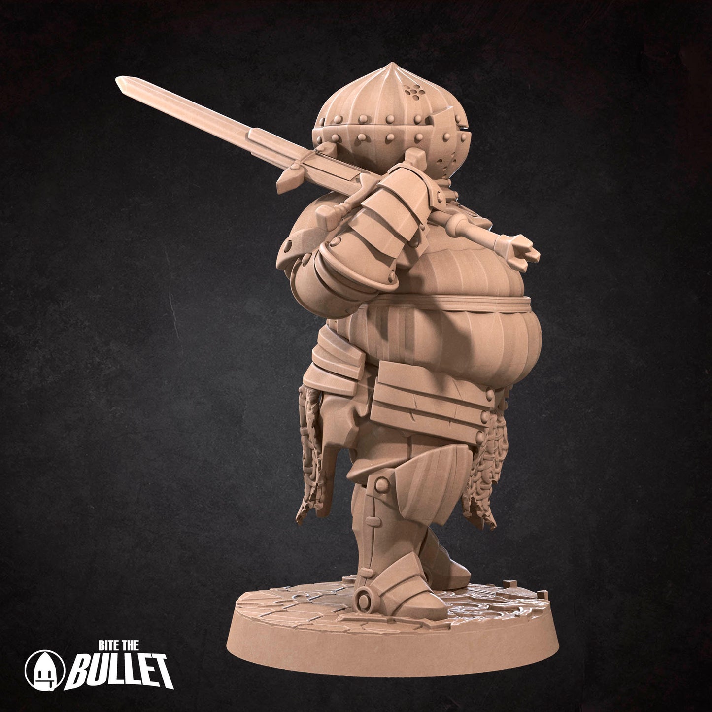 Cry The Onion Knight | Bite The Bullet | 35mm Scale | Resin Printed Tabletop RPG Miniature Figures | DND | 5E
