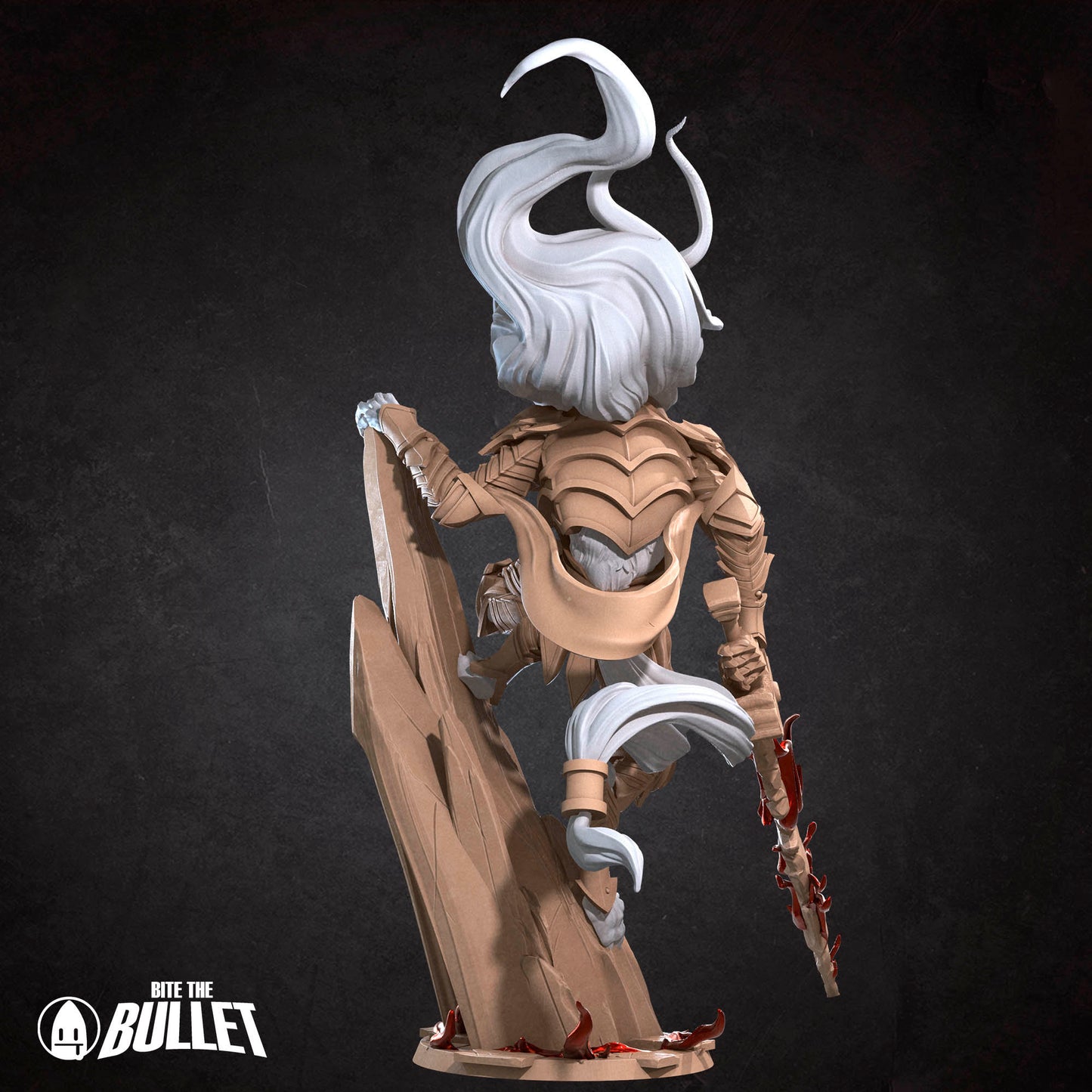 Malek The Black Blade | Bite The Bullet | 35mm Scale | Resin Printed Tabletop RPG Miniature Figures | DND | 5E