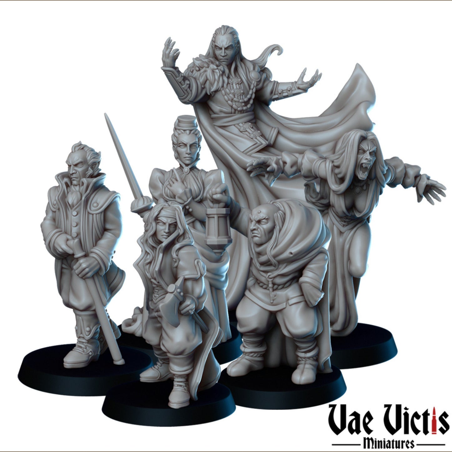 Gothic Tale Set | Vae Victis Miniatures | 32mm Scale Resin Printed Tabletop RPG Figures for Tabletop Roleplaying or Wargaming