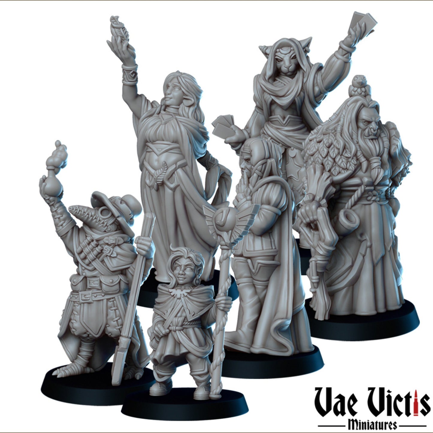 Magic Academy Set | Vae Victis Miniatures | 32mm Scale Resin Printed Tabletop RPG Figures for Tabletop Roleplaying or Wargaming