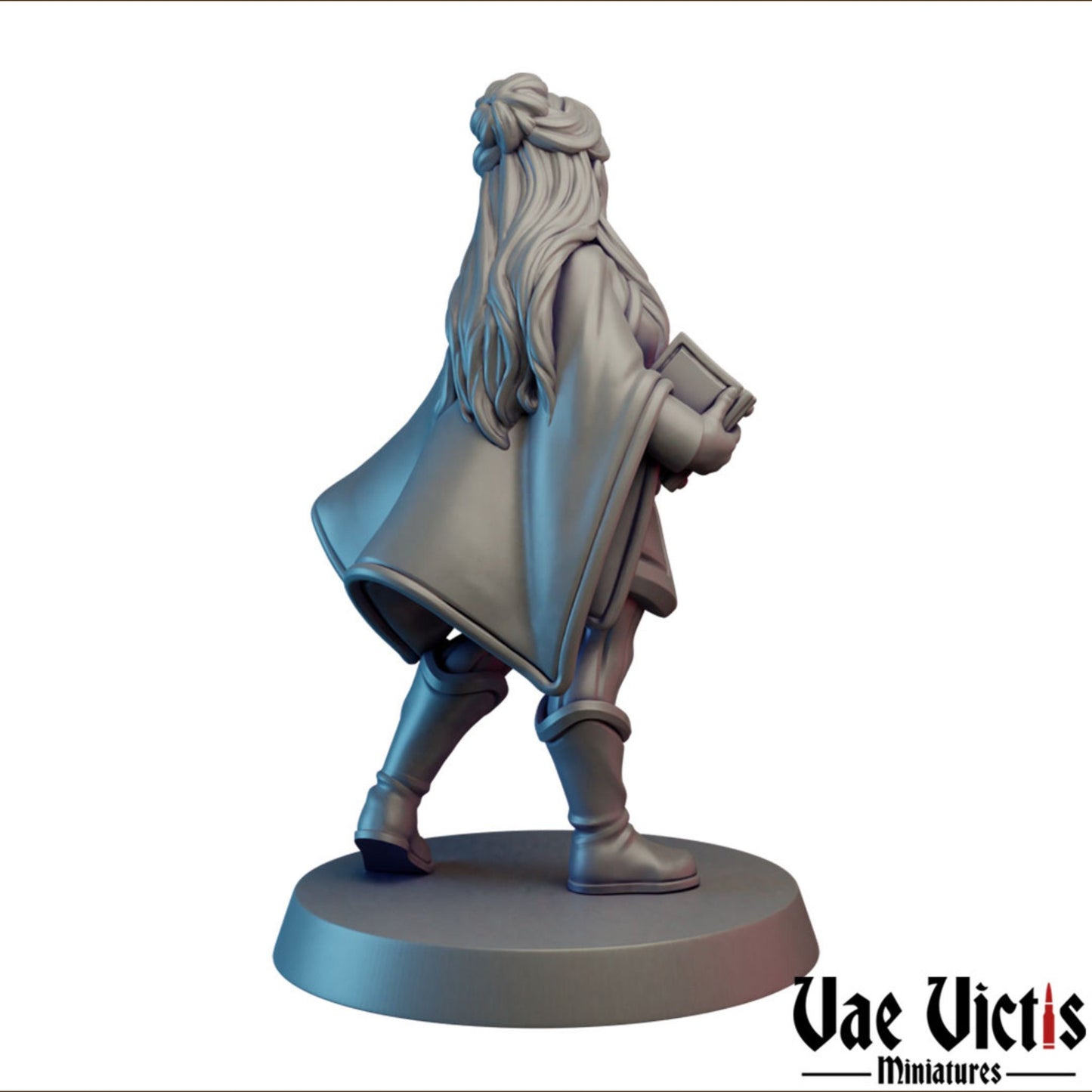 Female Apprentice Sorcerer | Vae Victis Miniatures | 32mm Scale Resin Printed Tabletop RPG Figures for Tabletop Roleplaying or Wargaming