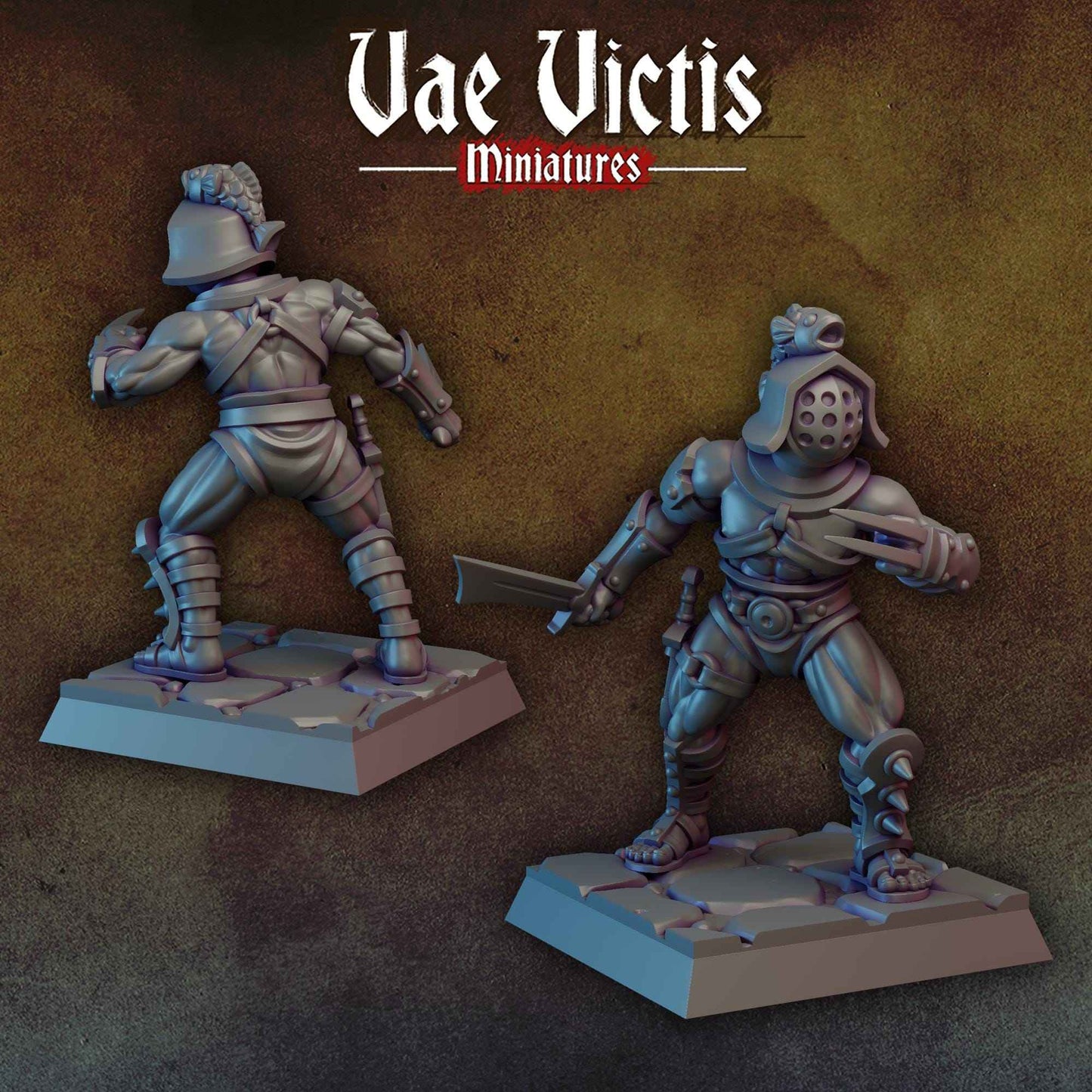 Gladiator Male | Vae Victis Miniatures | 32mm Scale Resin Printed Tabletop RPG Figures for Tabletop Roleplaying or Wargaming