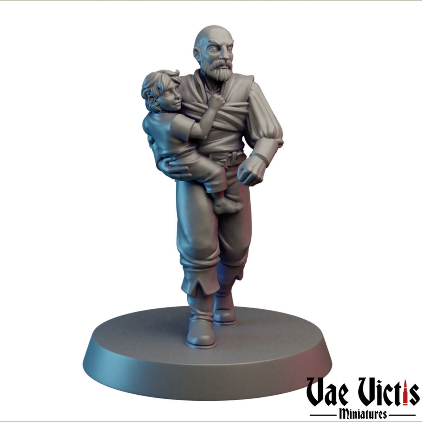 Adventurer Father | Vae Victis Miniatures | 32mm Scale Resin Printed Tabletop RPG Figures for Tabletop Roleplaying or Wargaming