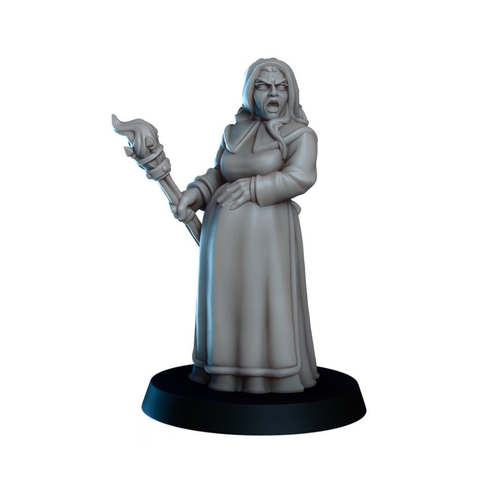 Witch Hunt Set | Vae Victis Miniatures | 32mm Scale Resin Printed Tabletop RPG Figures for Tabletop Roleplaying or Wargaming