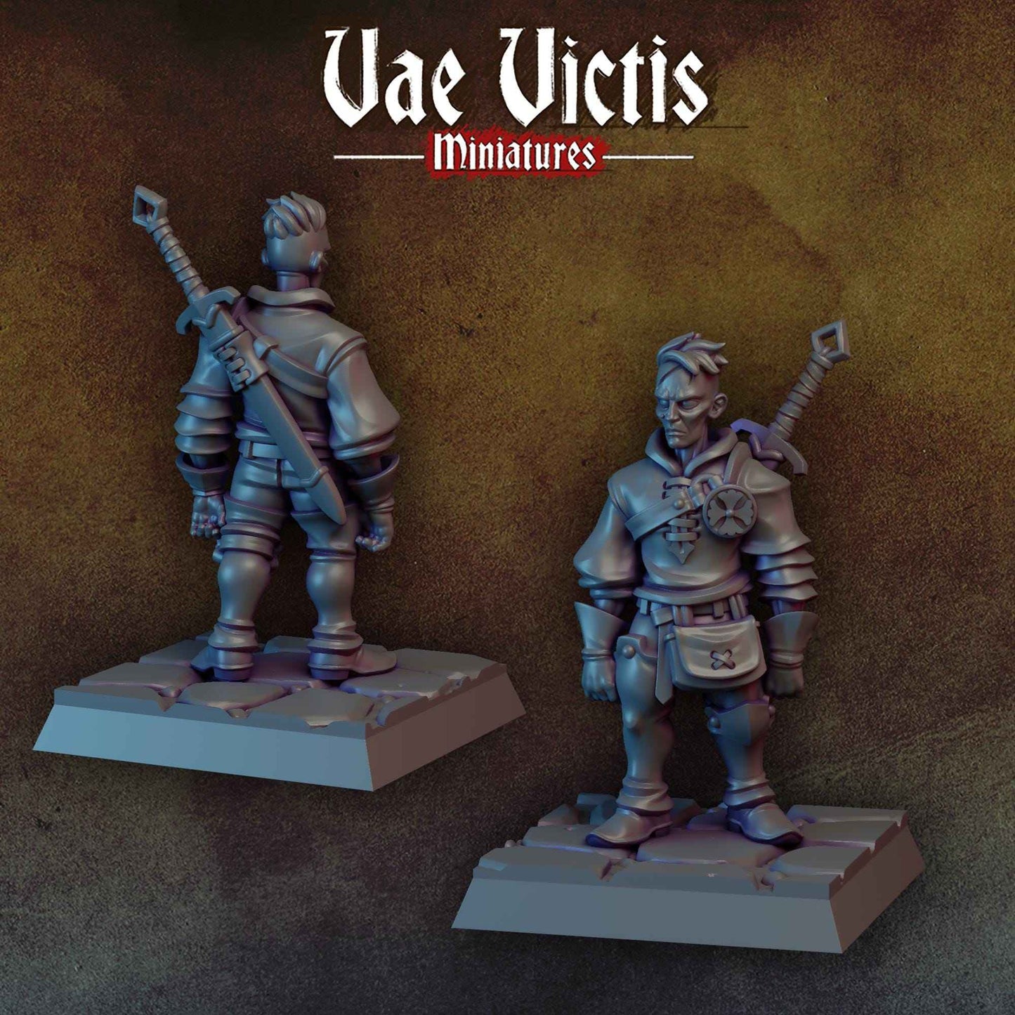 Young Mercenary | Vae Victis Miniatures | 32mm Scale Resin Printed Tabletop RPG Figures for Tabletop Roleplaying or Wargaming