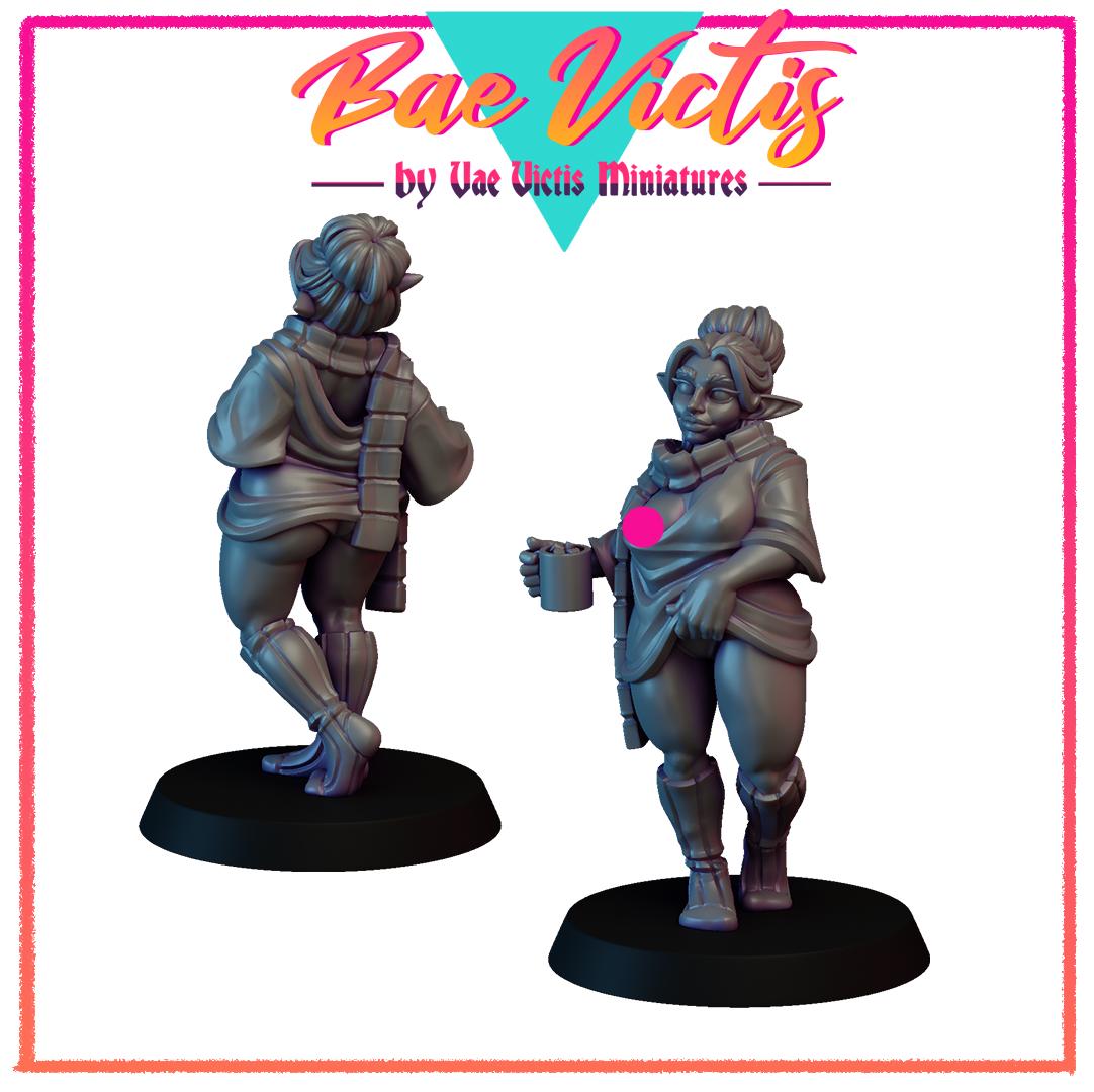 Cozy Bae | Bae Victis | Vae Victis Miniatures | 32mm and 75mm Scale Resin Printed Tabletop RPG Figures for TTRPG | Wargaming