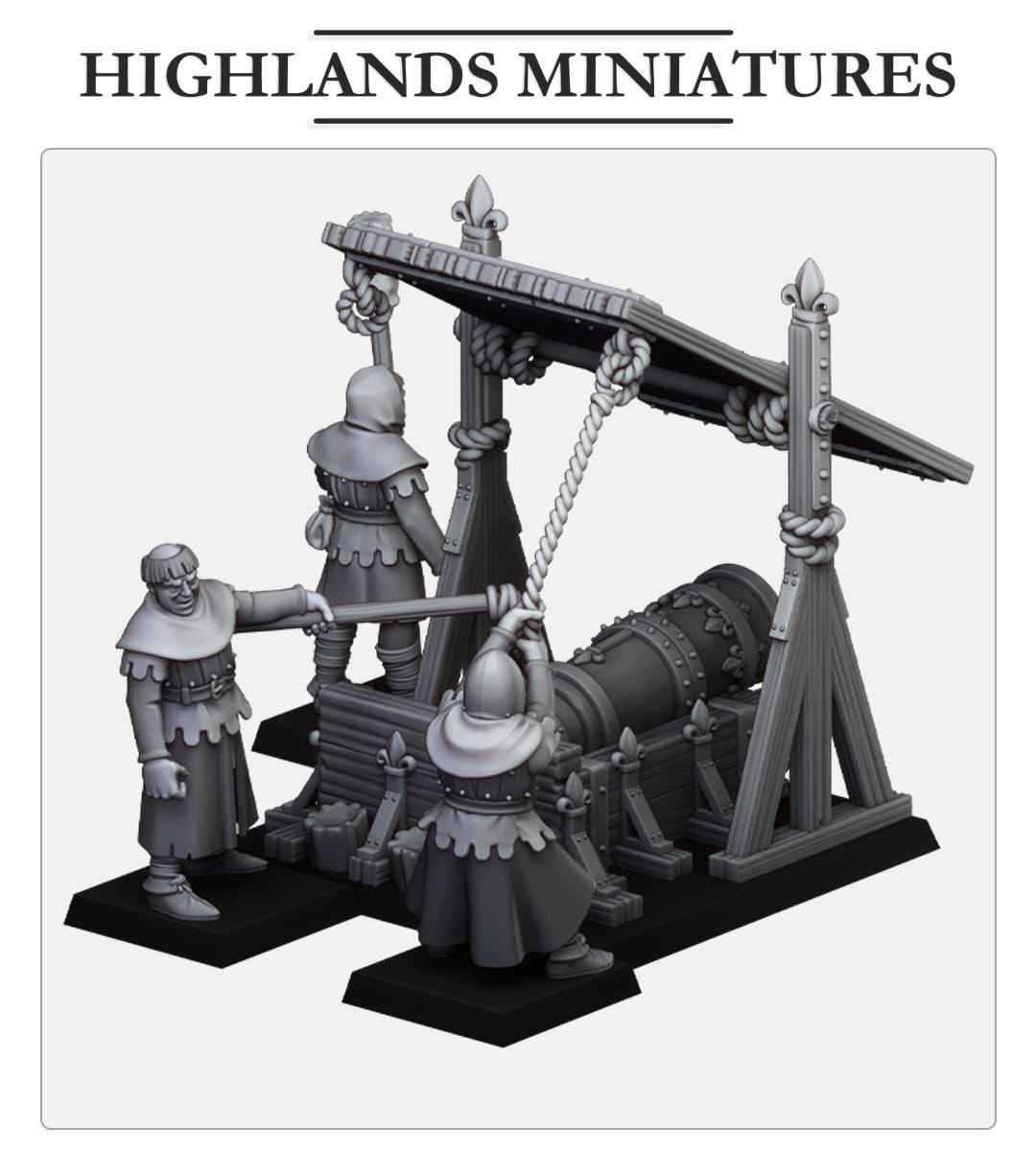 Gallia Bombard | Gallia | Highland Miniatures | 32mm Scale Resin Tabletop RPG Figures for Roleplaying and Wargaming