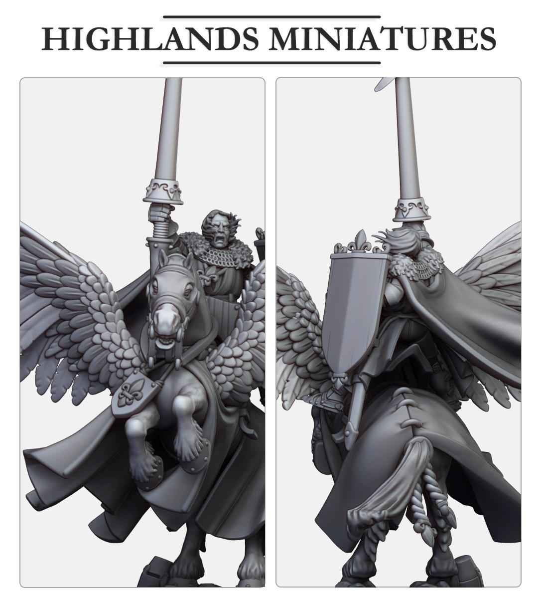 Sir Lancelot, High Duke of Gallia | Gallia | Highland Miniatures | 32mm Scale Resin Tabletop RPG Figures for Roleplaying and Wargaming