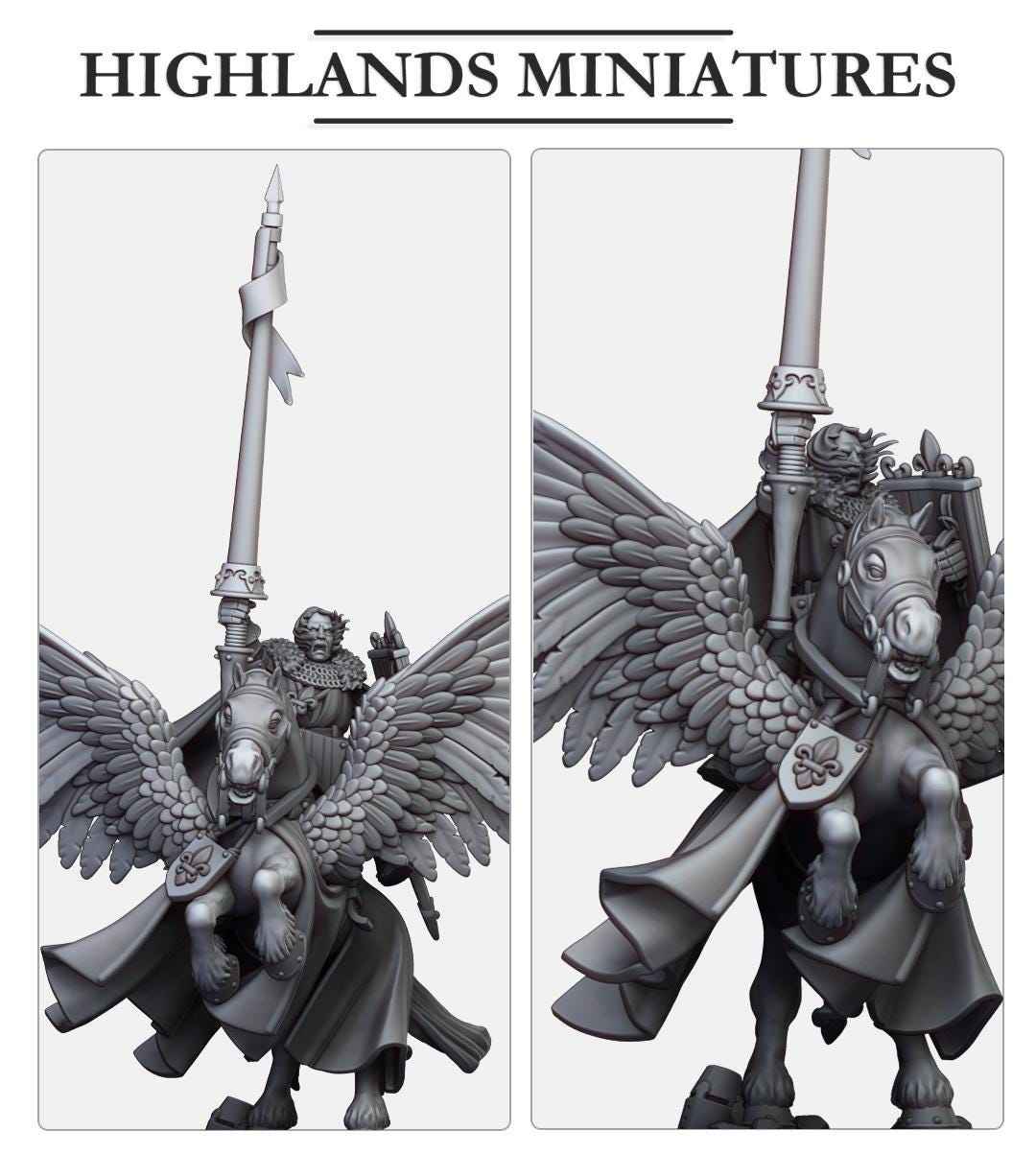 Sir Lancelot, High Duke of Gallia | Gallia | Highland Miniatures | 32mm Scale Resin Tabletop RPG Figures for Roleplaying and Wargaming