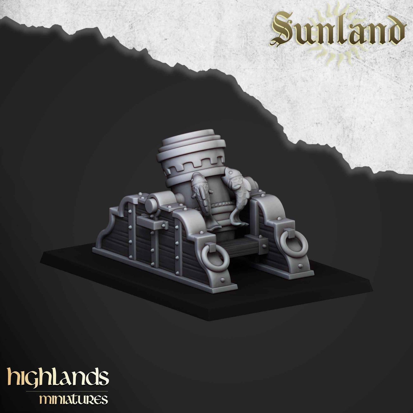 Sunland Artillery | Sunland | Highland Miniatures | 32mm Scale Resin Tabletop RPG Figures for Roleplaying and Wargaming