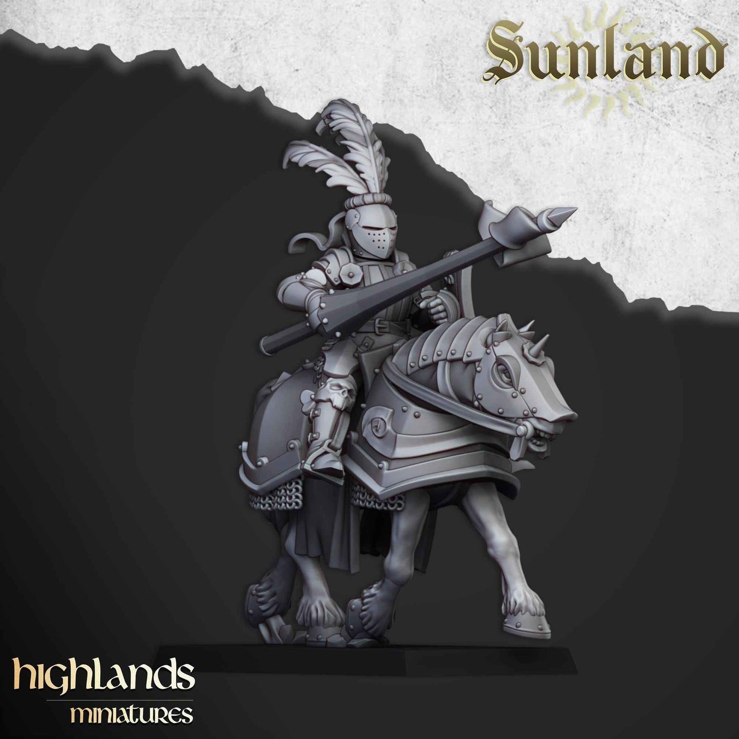 Sunland Cavalry | Sunland | Highland Miniatures | 32mm Scale Resin Tabletop RPG Figures for Roleplaying and Wargaming