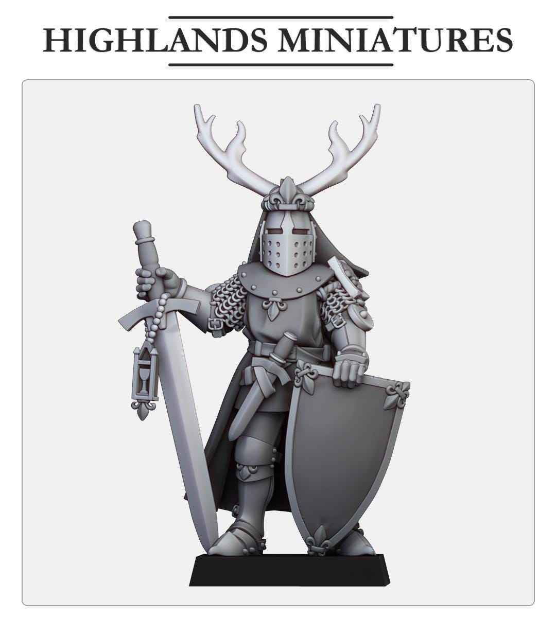 Dismounted Gallia Duke 1 | Gallia | Highland Miniatures | 32mm Scale Resin Tabletop RPG Figures for Roleplaying and Wargaming