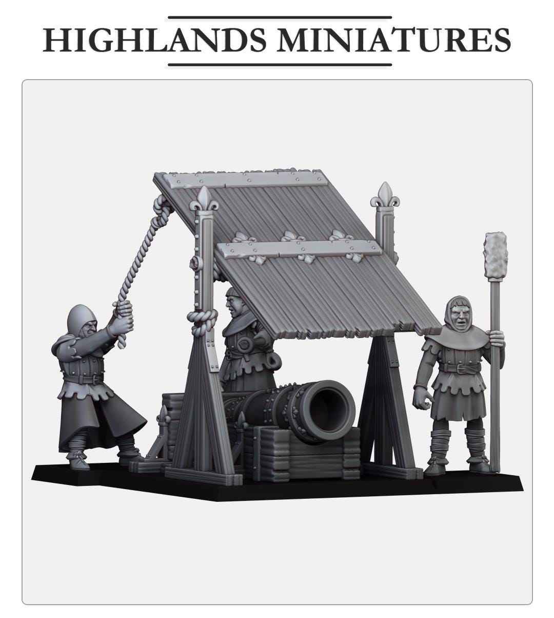 Gallia Bombard | Gallia | Highland Miniatures | 32mm Scale Resin Tabletop RPG Figures for Roleplaying and Wargaming