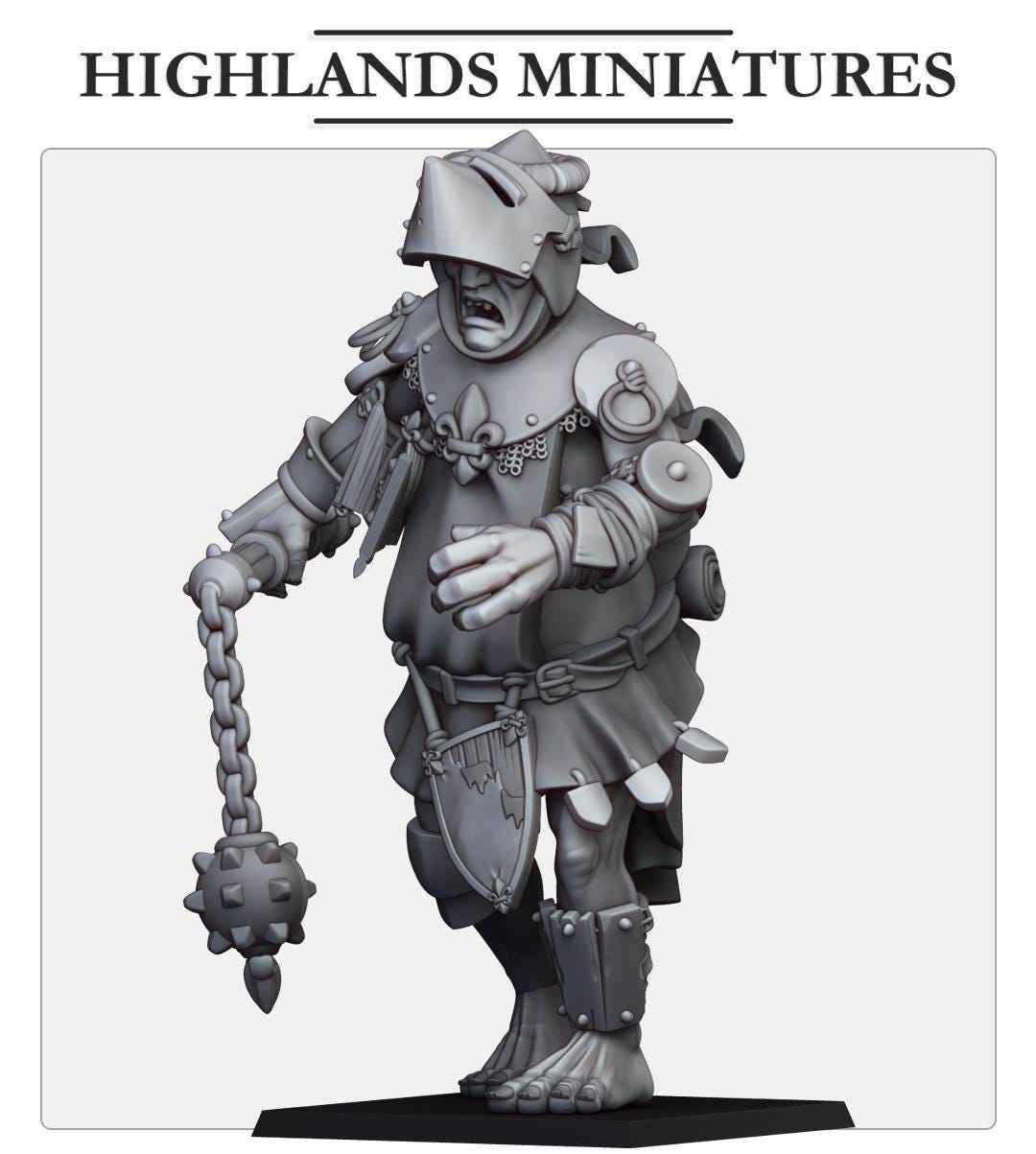 Gallia Giant | Gallia | Highland Miniatures | 32mm Scale Resin Tabletop RPG Figures for Roleplaying and Wargaming