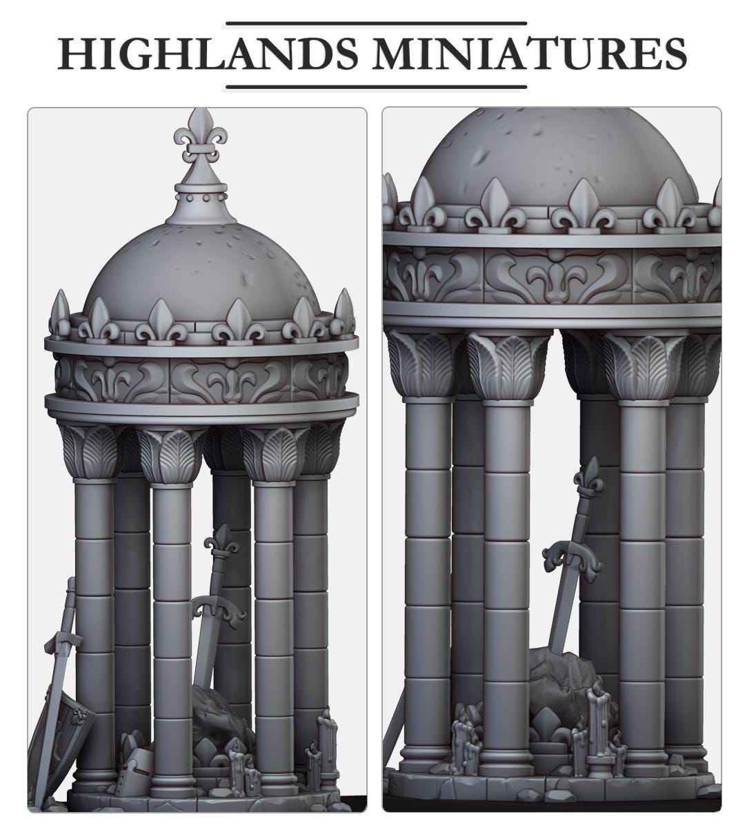 Sword In The Stone | Gallia Terrain | Highland Miniatures | 32mm Scale Resin Tabletop RPG Figures for Roleplaying and Wargaming