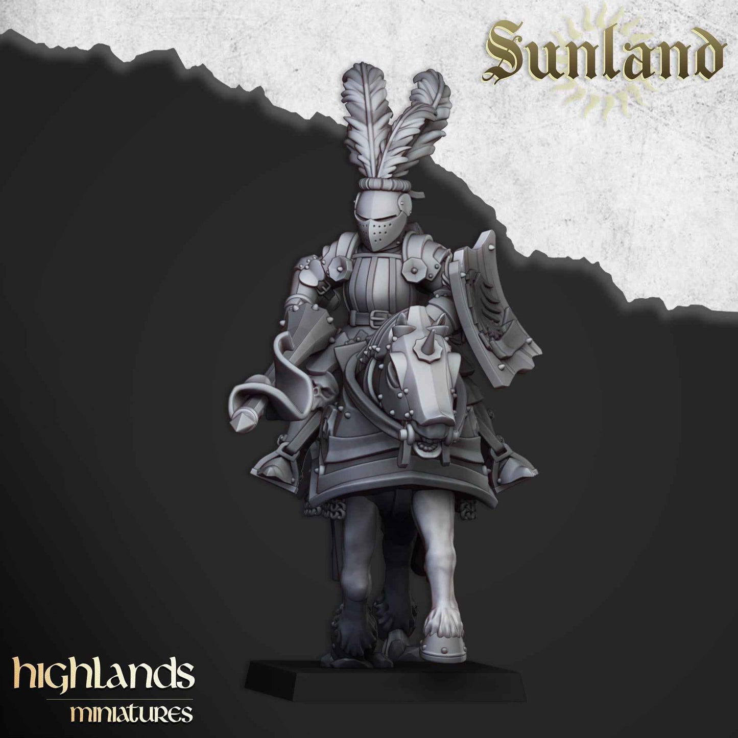 Sunland Cavalry | Sunland | Highland Miniatures | 32mm Scale Resin Tabletop RPG Figures for Roleplaying and Wargaming