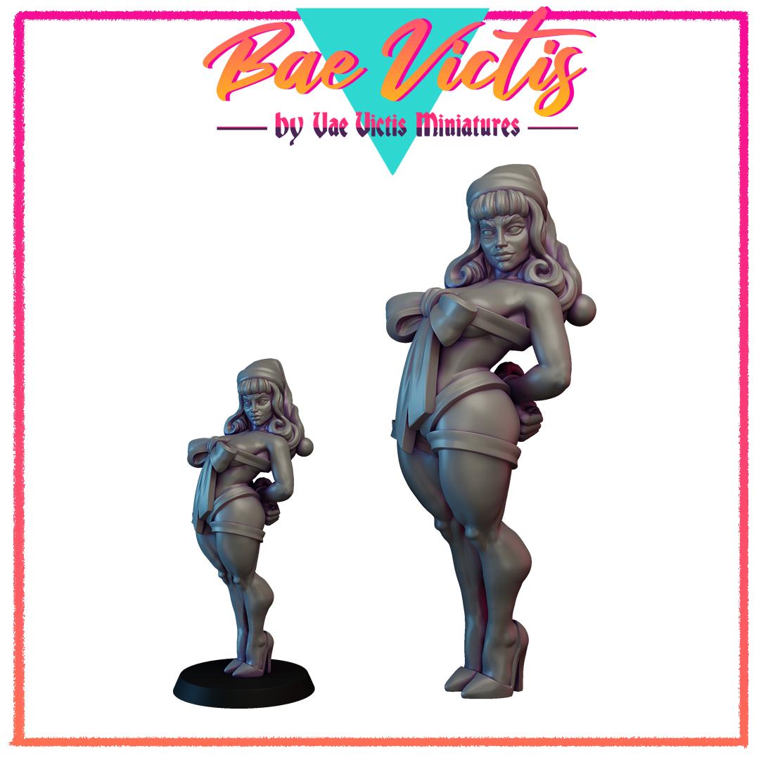 Mrs Santa | Bae Victis | Vae Victis Miniatures | 32mm and 75mm Scale Resin Printed Tabletop RPG Figures for Tabletop RPG's