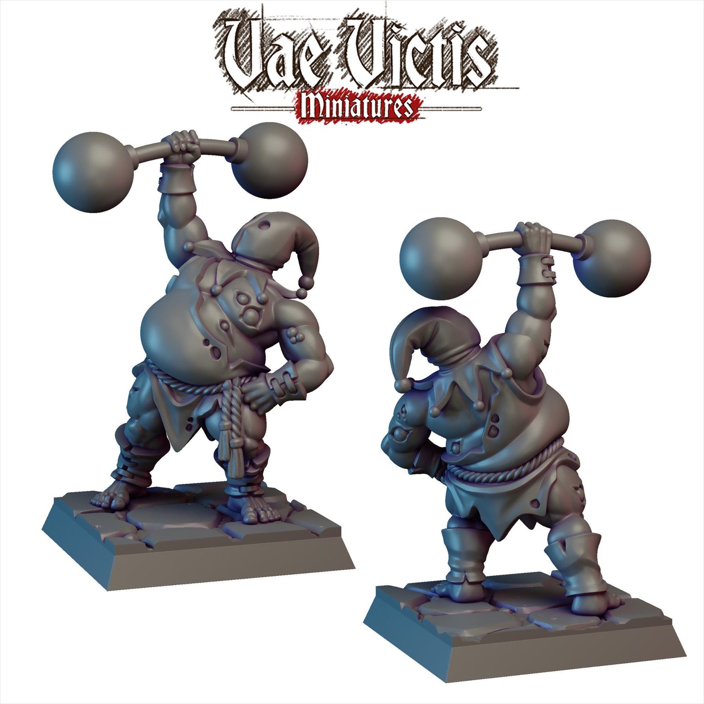 Corrupted Circus Strongman | Vae Victis Miniatures | 32mm Scale Resin Printed Tabletop RPG Figures for Tabletop Roleplaying or Wargaming