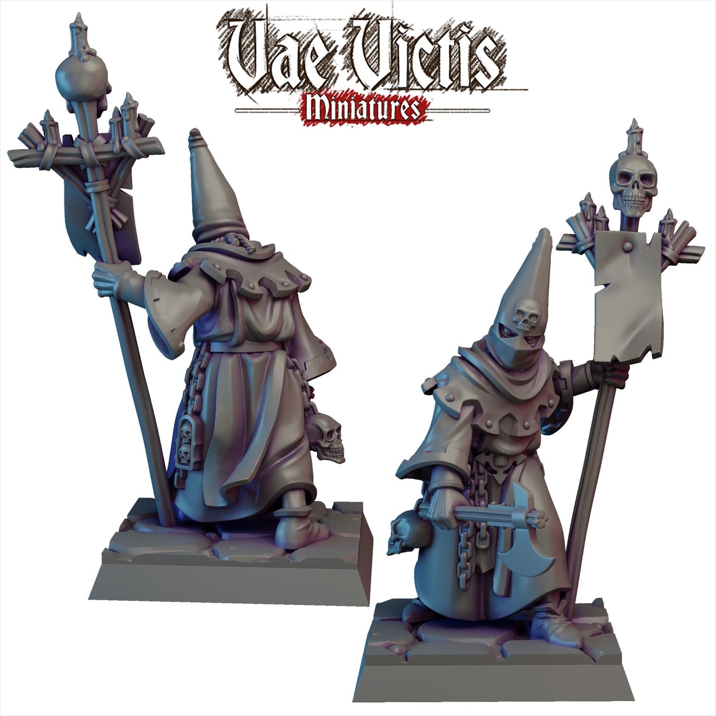 Cult Leader | Vae Victis Miniatures | 32mm Scale Resin Printed Tabletop RPG Figures for Tabletop Roleplaying or Wargaming