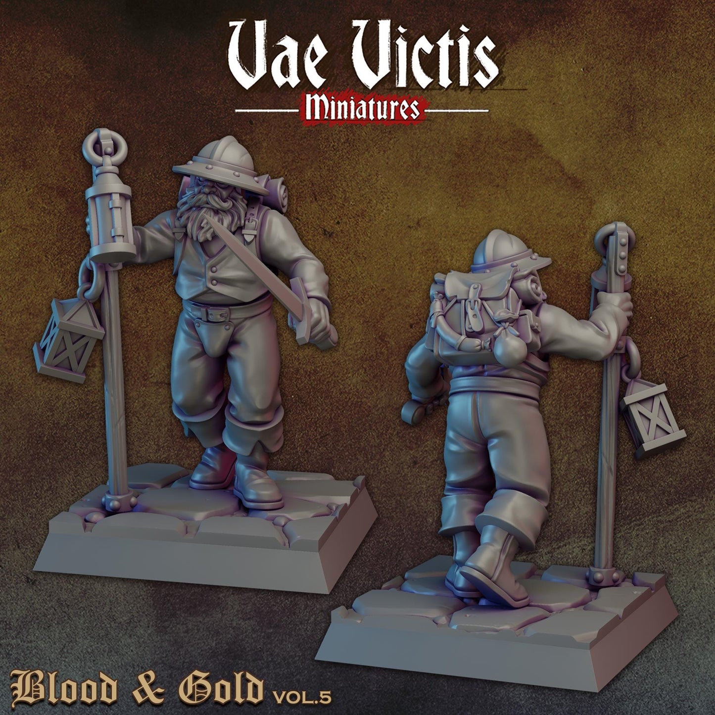 Human Mercenaries Set Vol 2 | Vae Victis Miniatures | 32mm Scale Resin Printed Tabletop RPG Figures for Tabletop Roleplaying or Wargaming