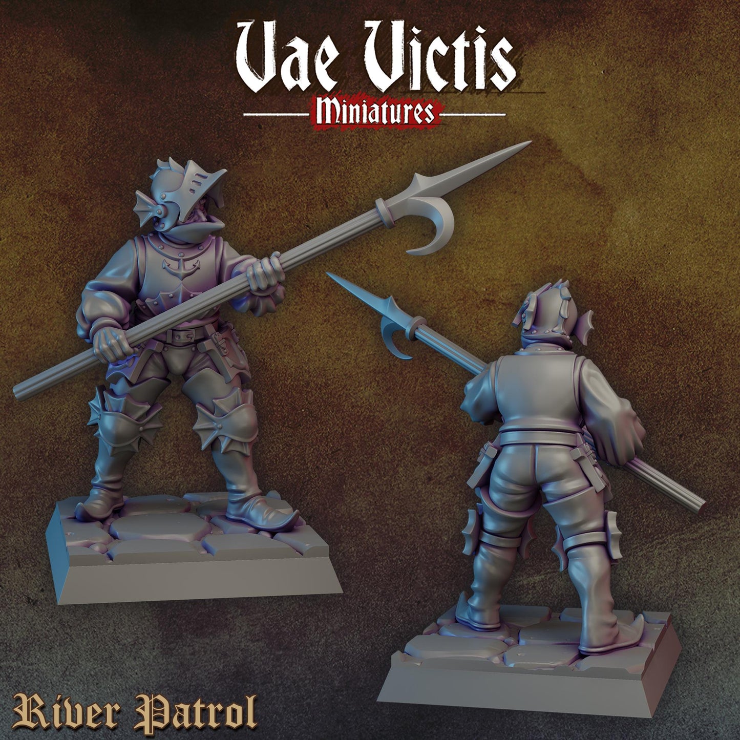 River Patrol Set | Vae Victis Miniatures | 32mm Scale Resin Printed Tabletop RPG Figures for Tabletop Roleplaying or Wargaming