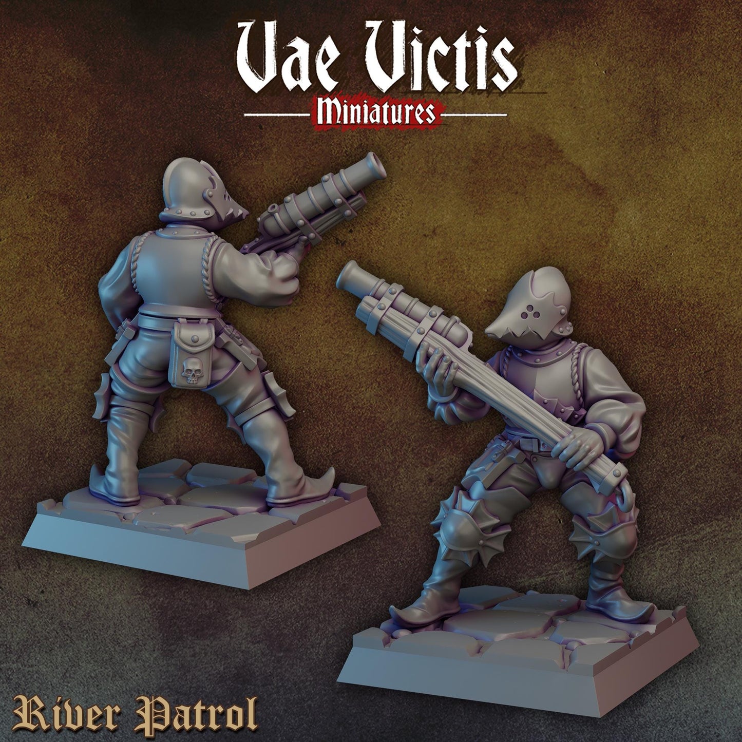 River Patrol Set | Vae Victis Miniatures | 32mm Scale Resin Printed Tabletop RPG Figures for Tabletop Roleplaying or Wargaming