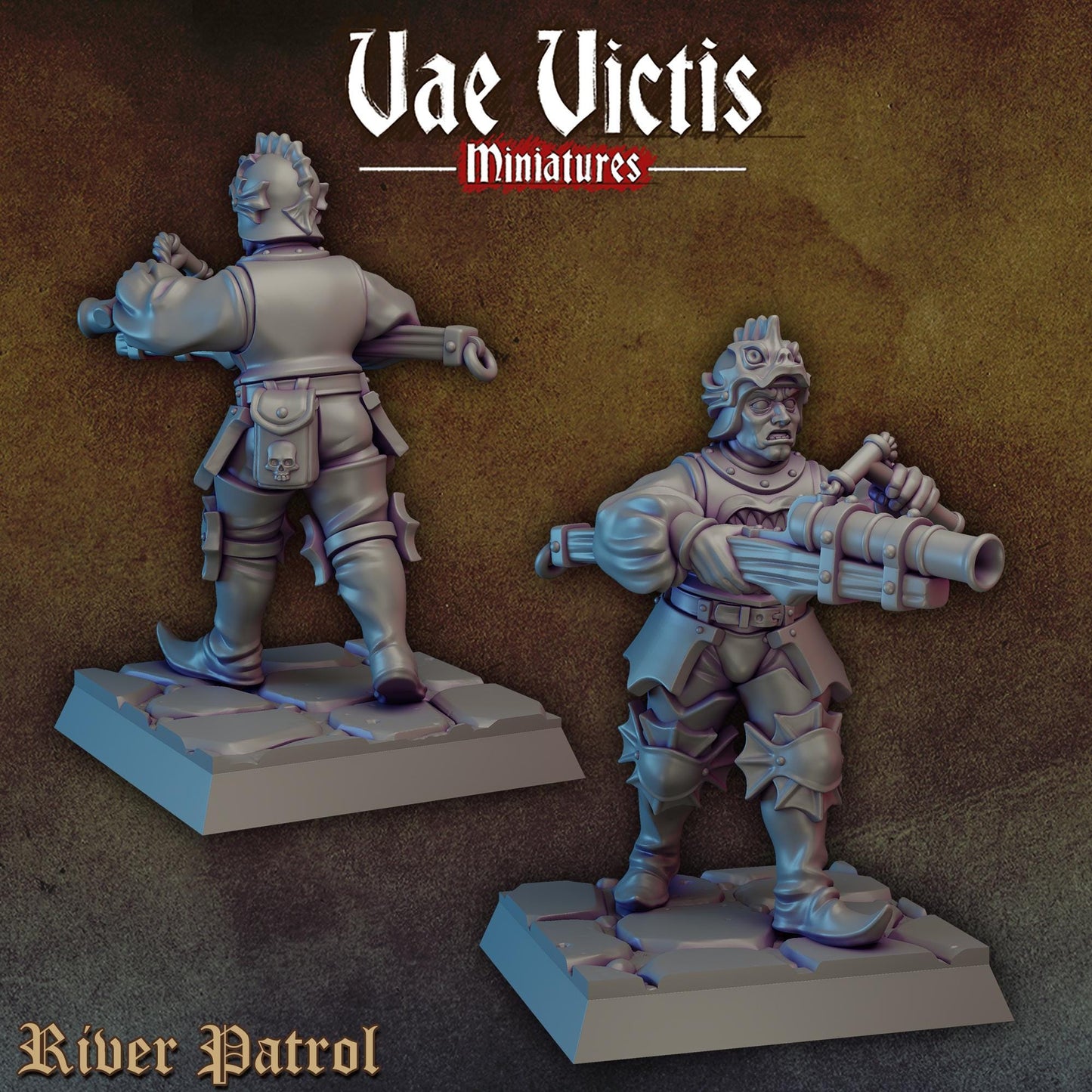River Patrol Set | Vae Victis Miniatures | 32mm Scale Resin Printed Tabletop RPG Figures for Tabletop Roleplaying or Wargaming