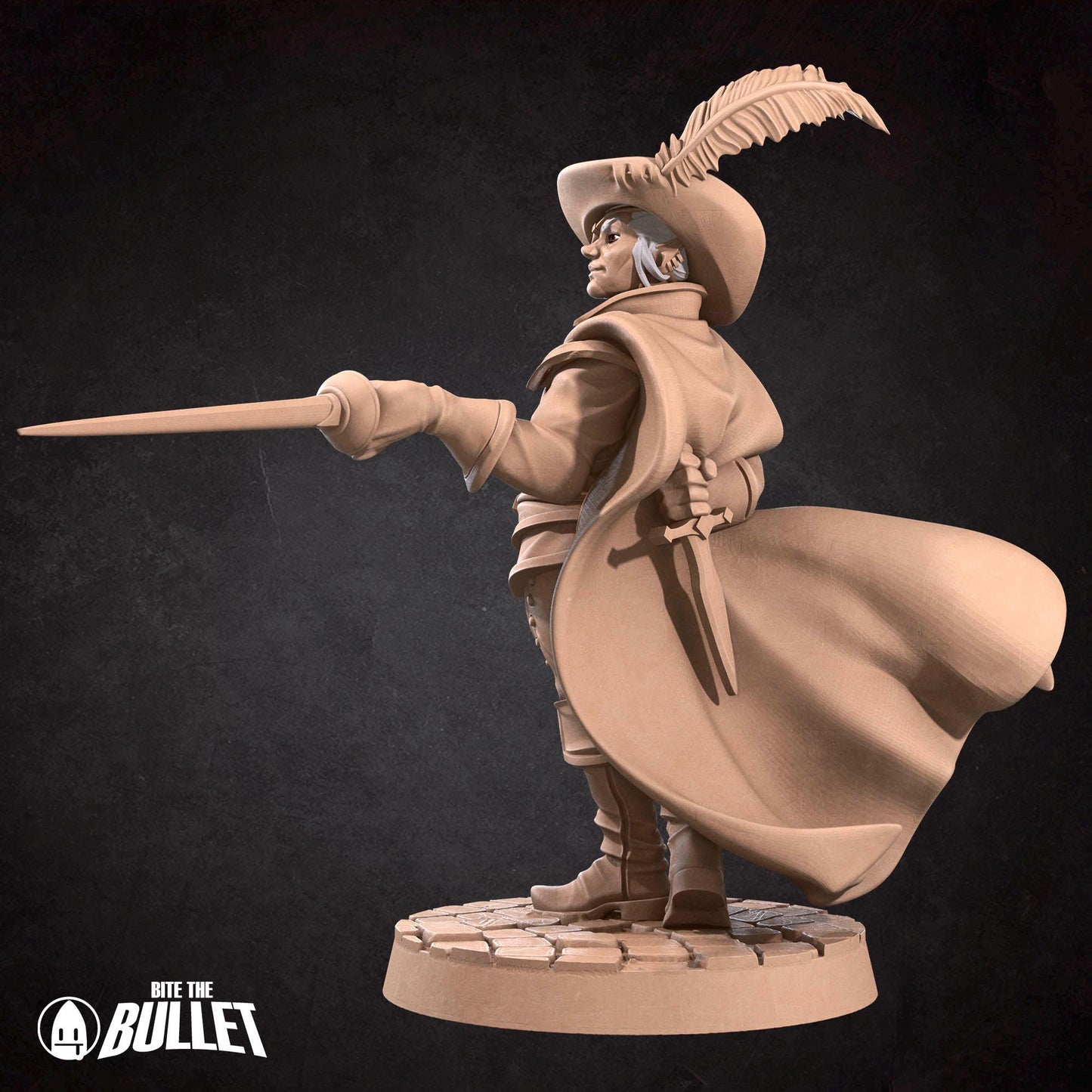 Drow Mercenary | Dungeon Underdark | Bite The Bullet | 35mm Scale | Resin Printed Tabletop RPG Miniature Figures | DND | 5E