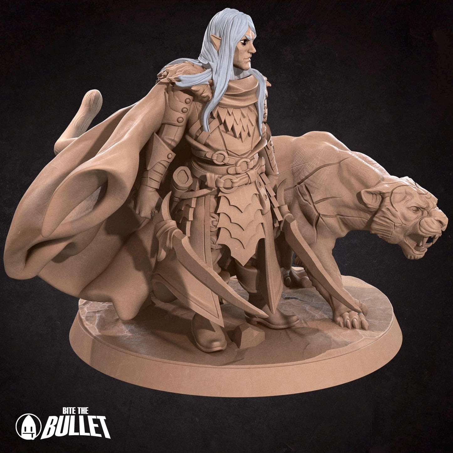 Drow Ranger | Dungeon Underdark | Bite The Bullet | 35mm Scale | Resin Printed Tabletop RPG Miniature Figures | DND | 5E
