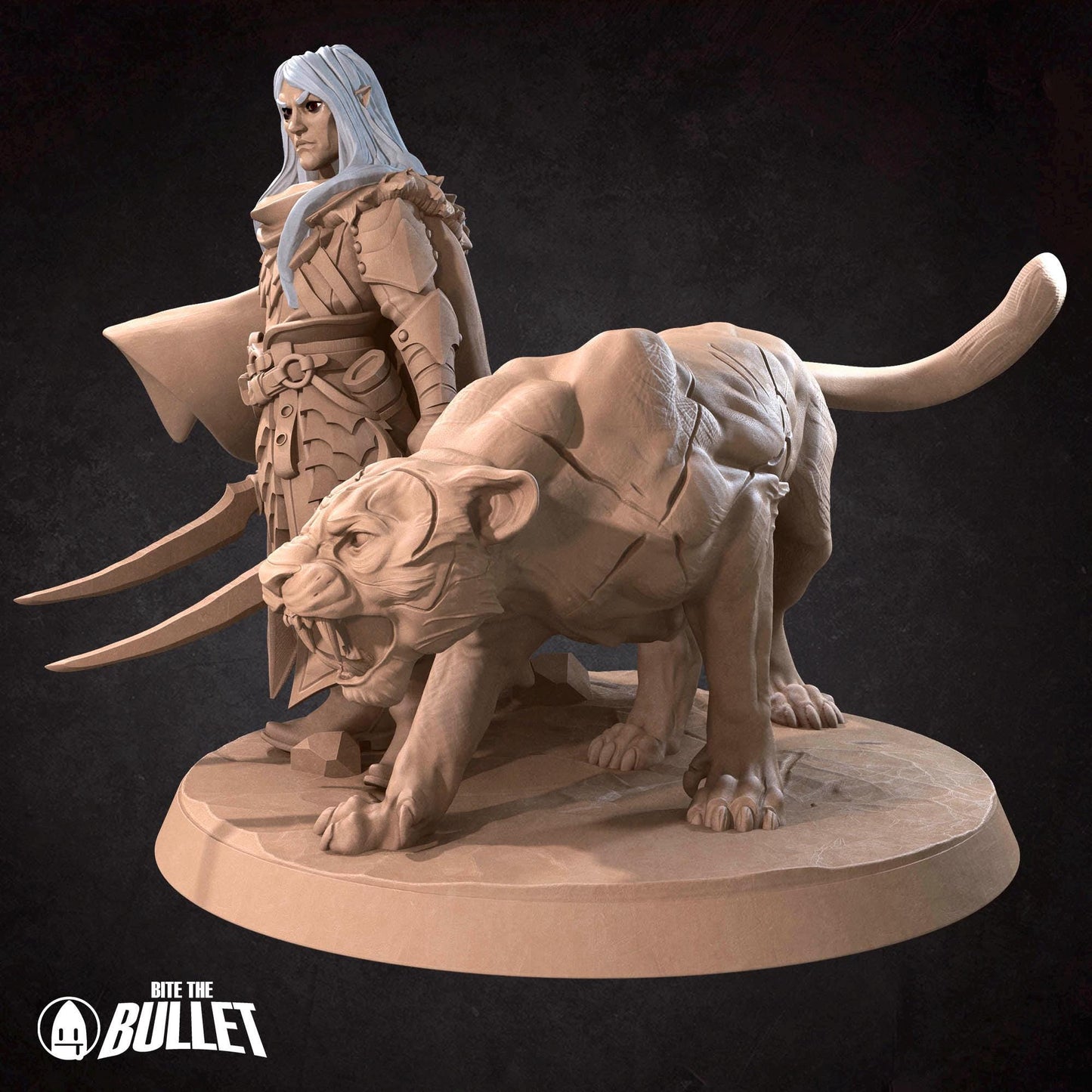 Drow Ranger | Dungeon Underdark | Bite The Bullet | 35mm Scale | Resin Printed Tabletop RPG Miniature Figures | DND | 5E
