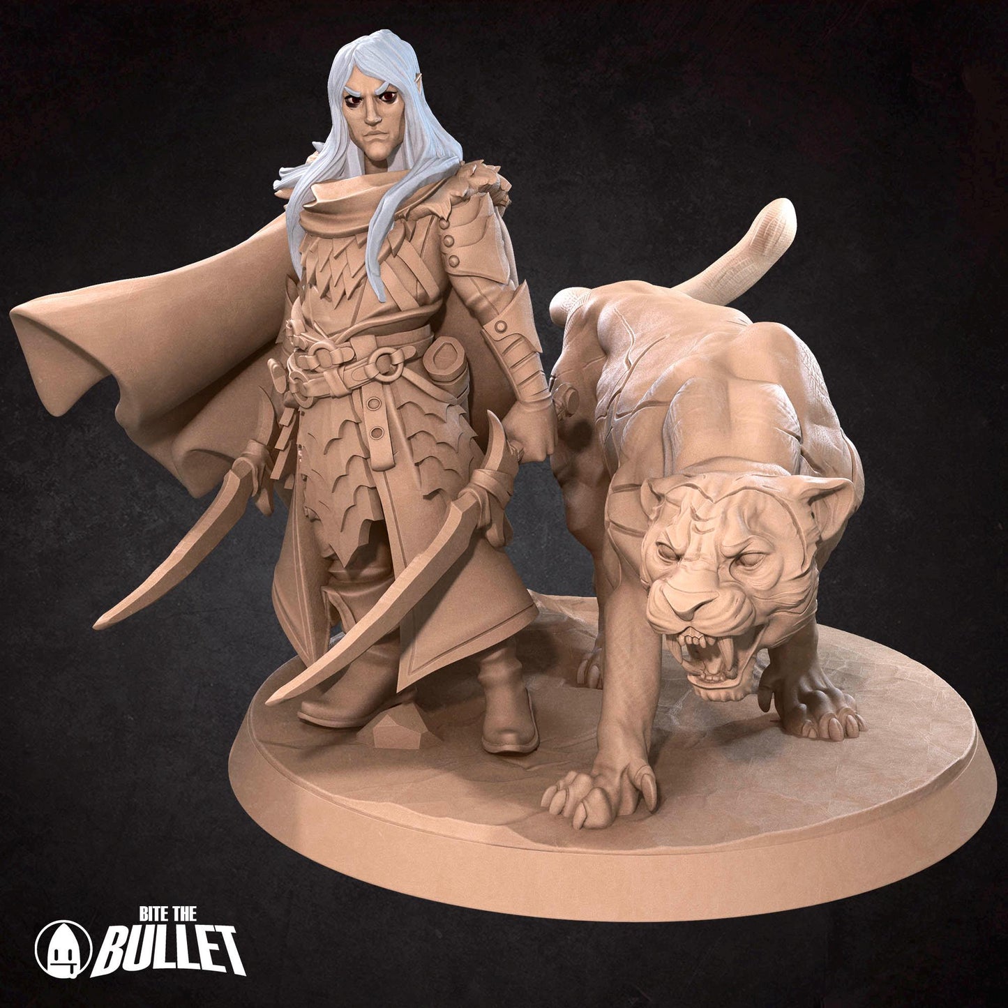 Drow Ranger | Dungeon Underdark | Bite The Bullet | 35mm Scale | Resin Printed Tabletop RPG Miniature Figures | DND | 5E