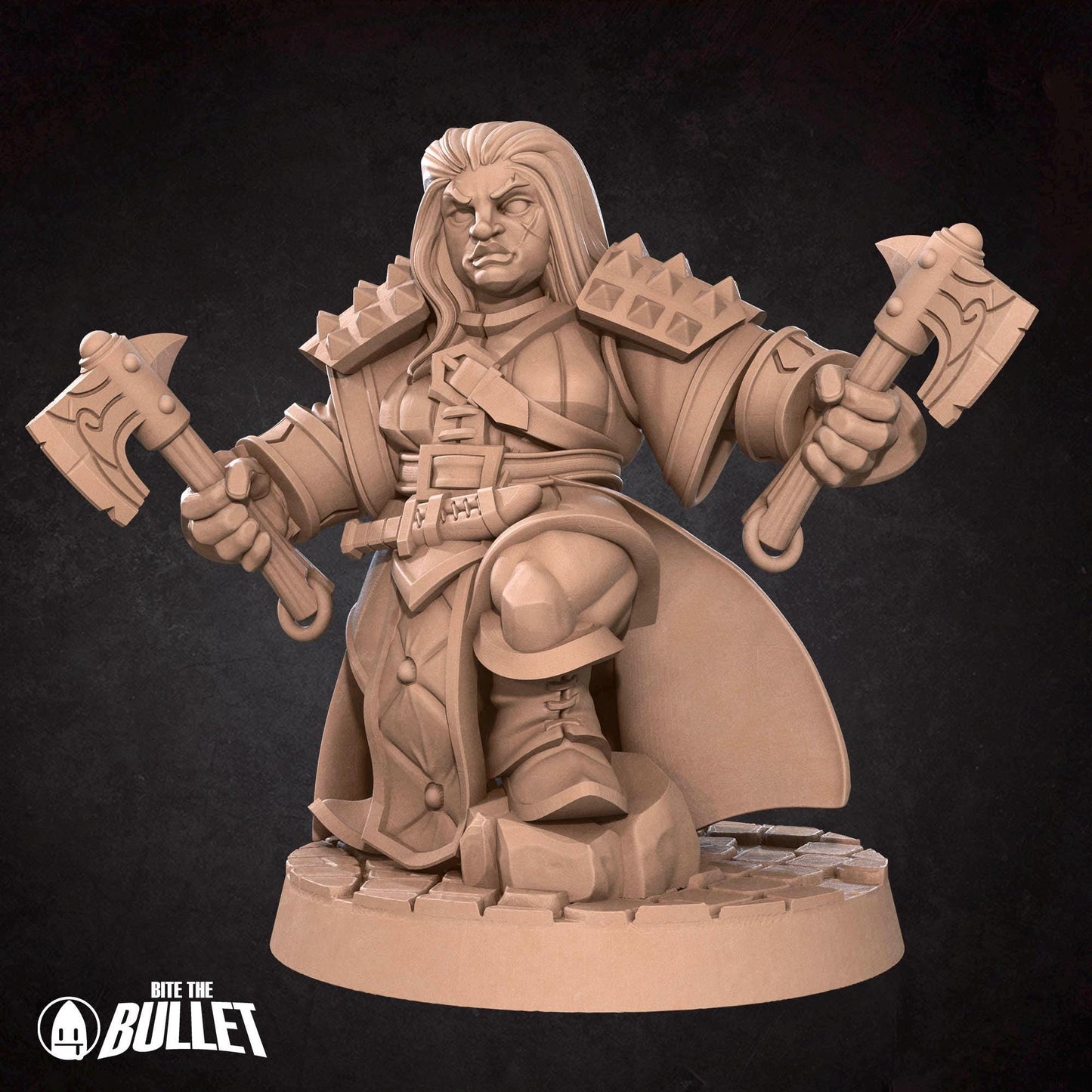 Duergar Warrior | Dungeon Underdark | Bite The Bullet | 35mm Scale | Resin Printed Tabletop RPG Miniature Figures | DND | 5E