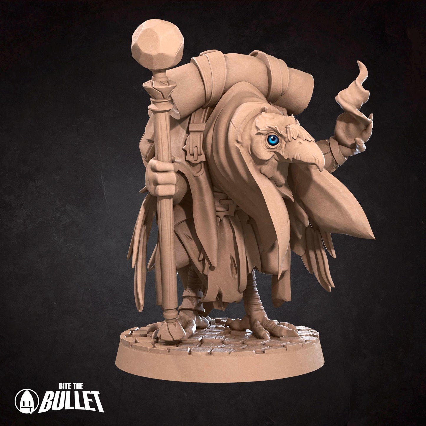 Crowfolk Warlock | Grove Haven | Bite The Bullet | 35mm Scale | Resin Printed Tabletop RPG Miniature Figures | DND | 5E
