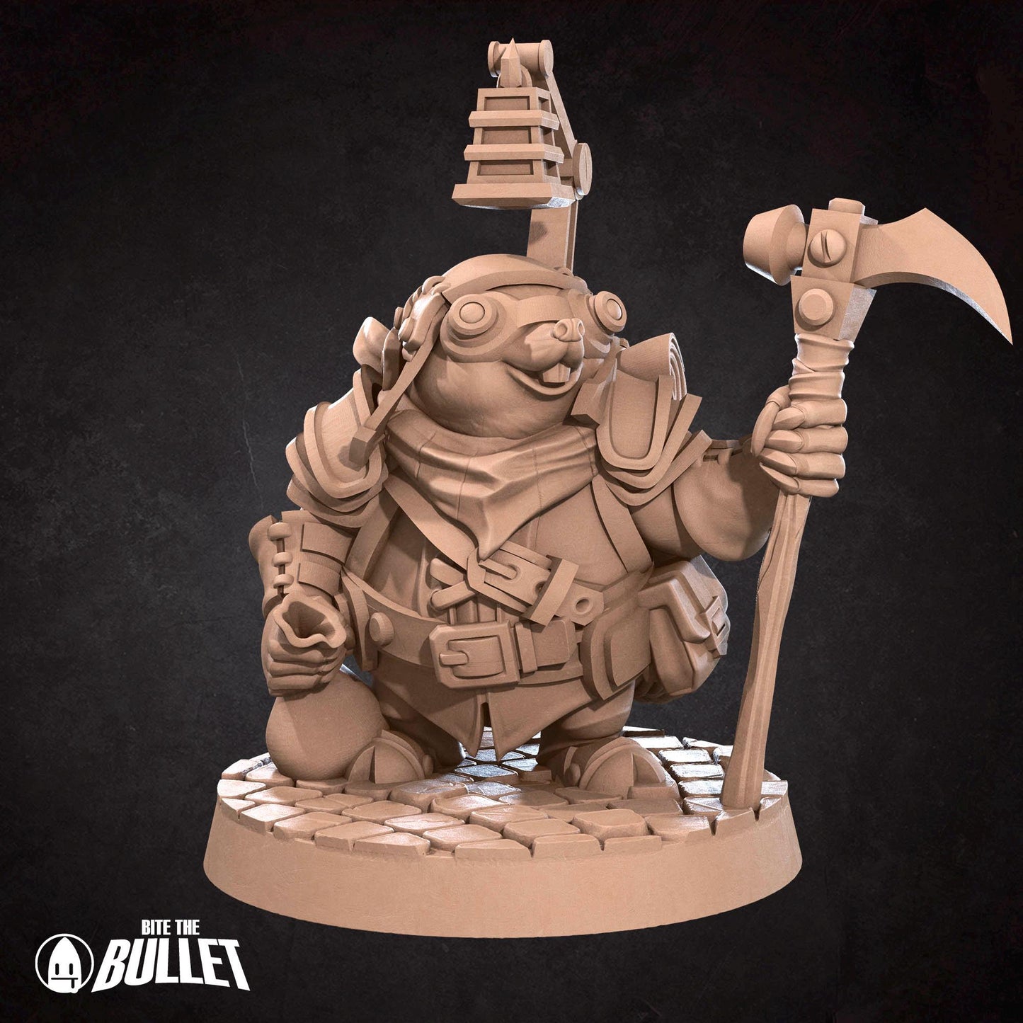 Molefolk Artificer | Grove Haven | Bite The Bullet | 35mm Scale | Resin Printed Tabletop RPG Miniature Figures | DND | 5E